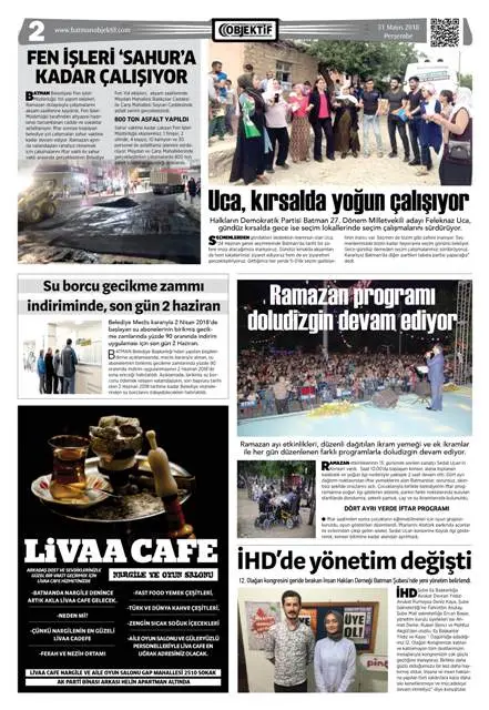 30.05.2018 tarihli sayı, 2. sayfa