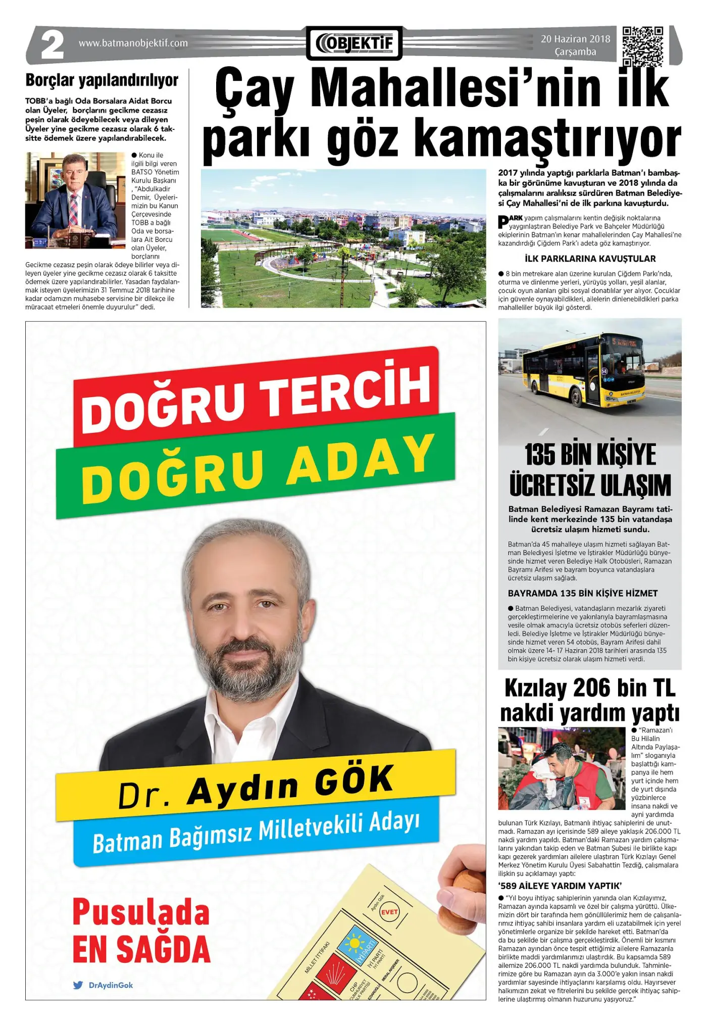 19.06.2018 tarihli sayı, 2. sayfa