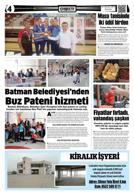 25.06.2018 tarihli sayı, 4. sayfa