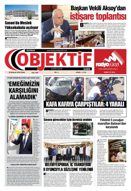 28.06.2018 tarihli sayı, 1. sayfa