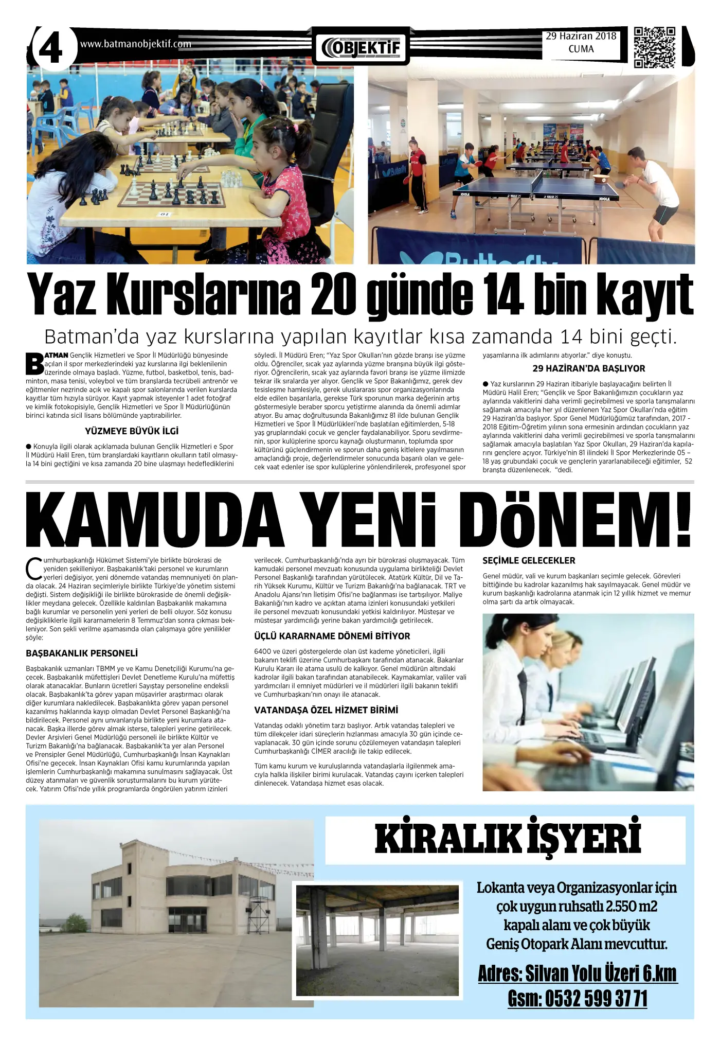 28.06.2018 tarihli sayı, 4. sayfa