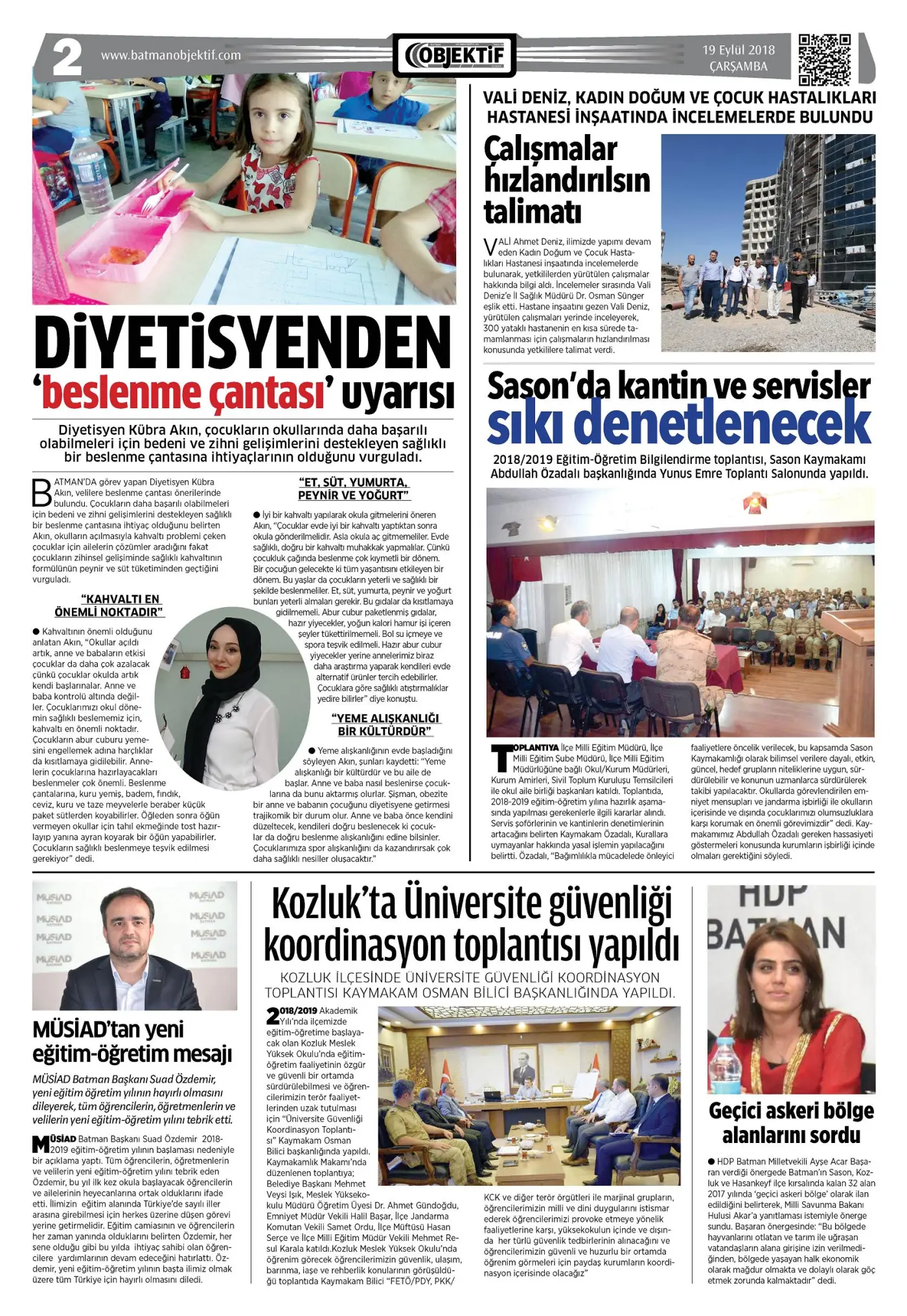 18.09.2018 tarihli sayı, 2. sayfa