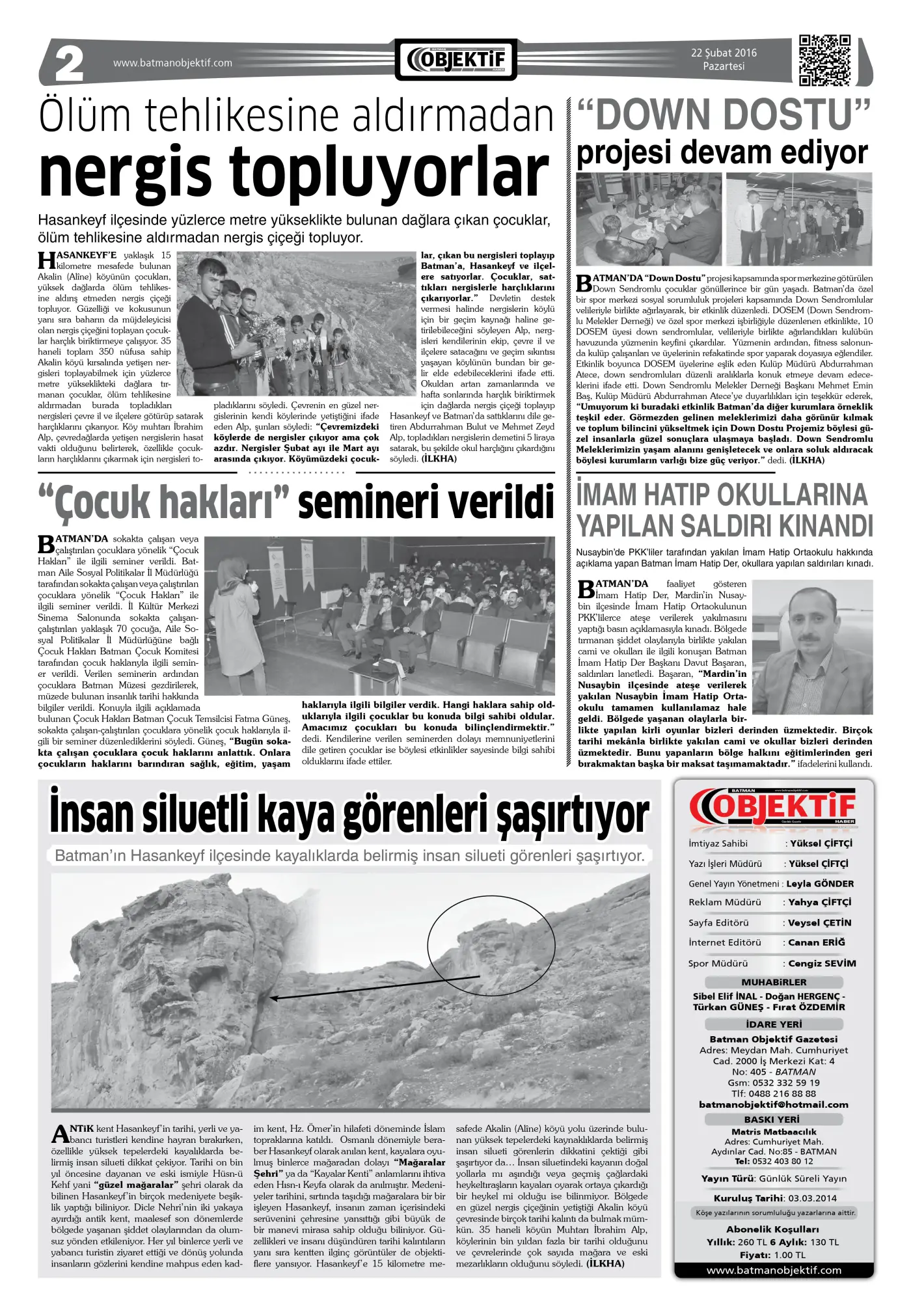 22.02.2016 tarihli sayı, 2. sayfa