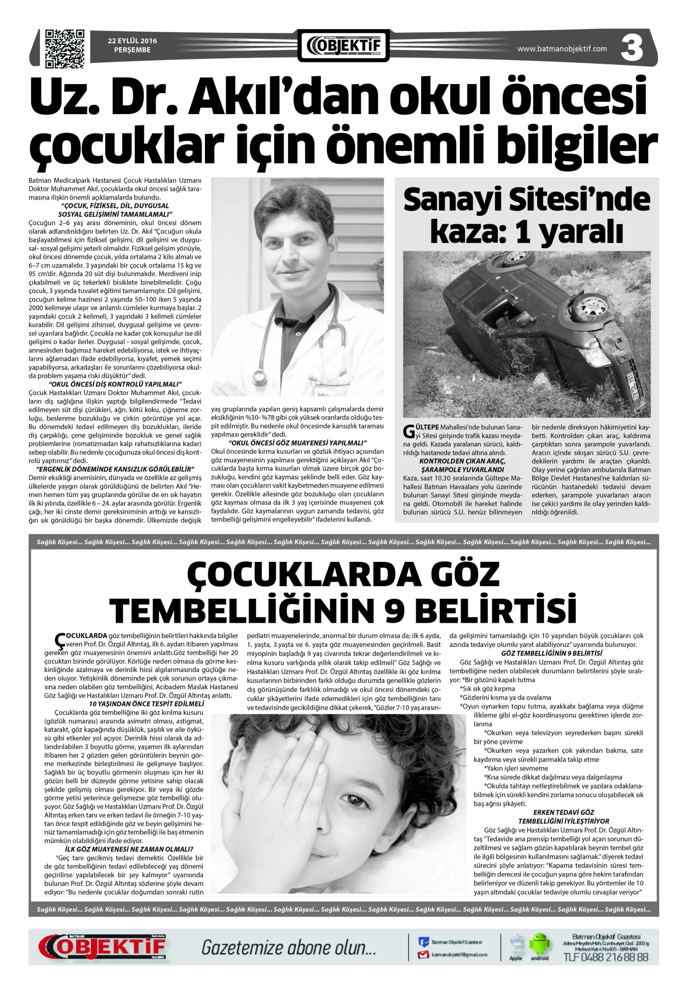 21.09.2016 tarihli sayı, 3. sayfa