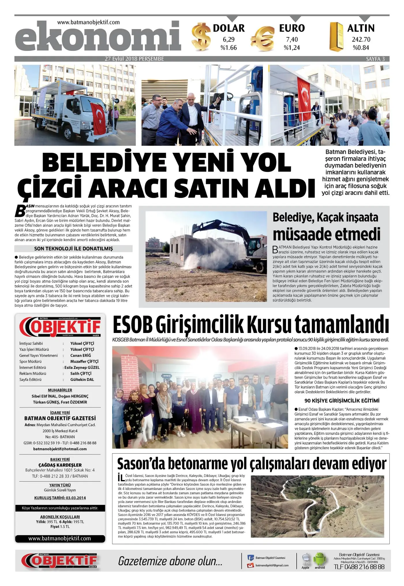 26.09.2018 tarihli sayı, 3. sayfa