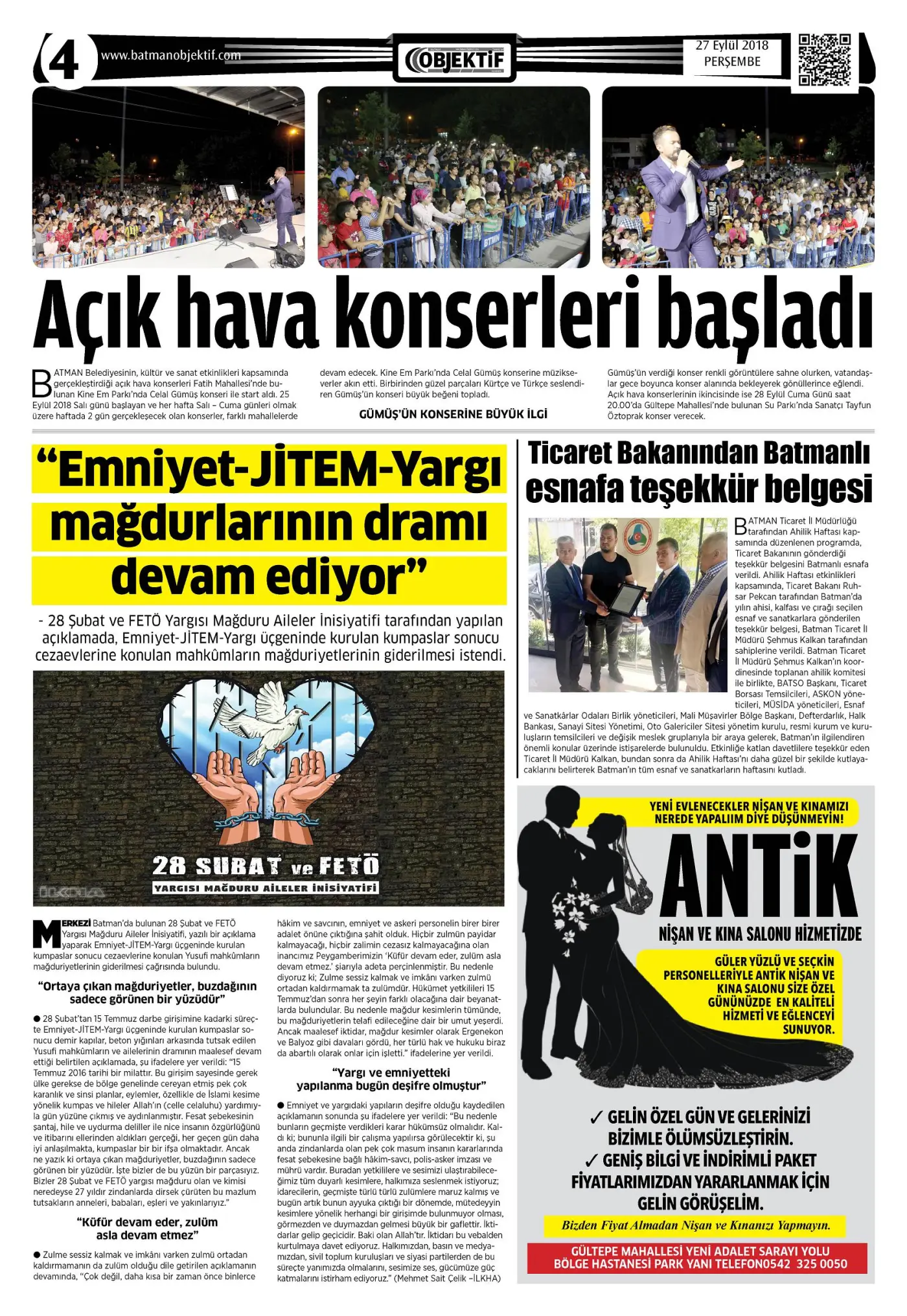 26.09.2018 tarihli sayı, 4. sayfa