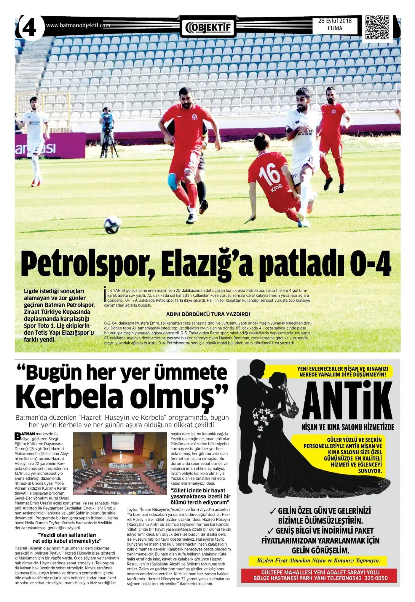27.09.2018 tarihli sayı, 4. sayfa