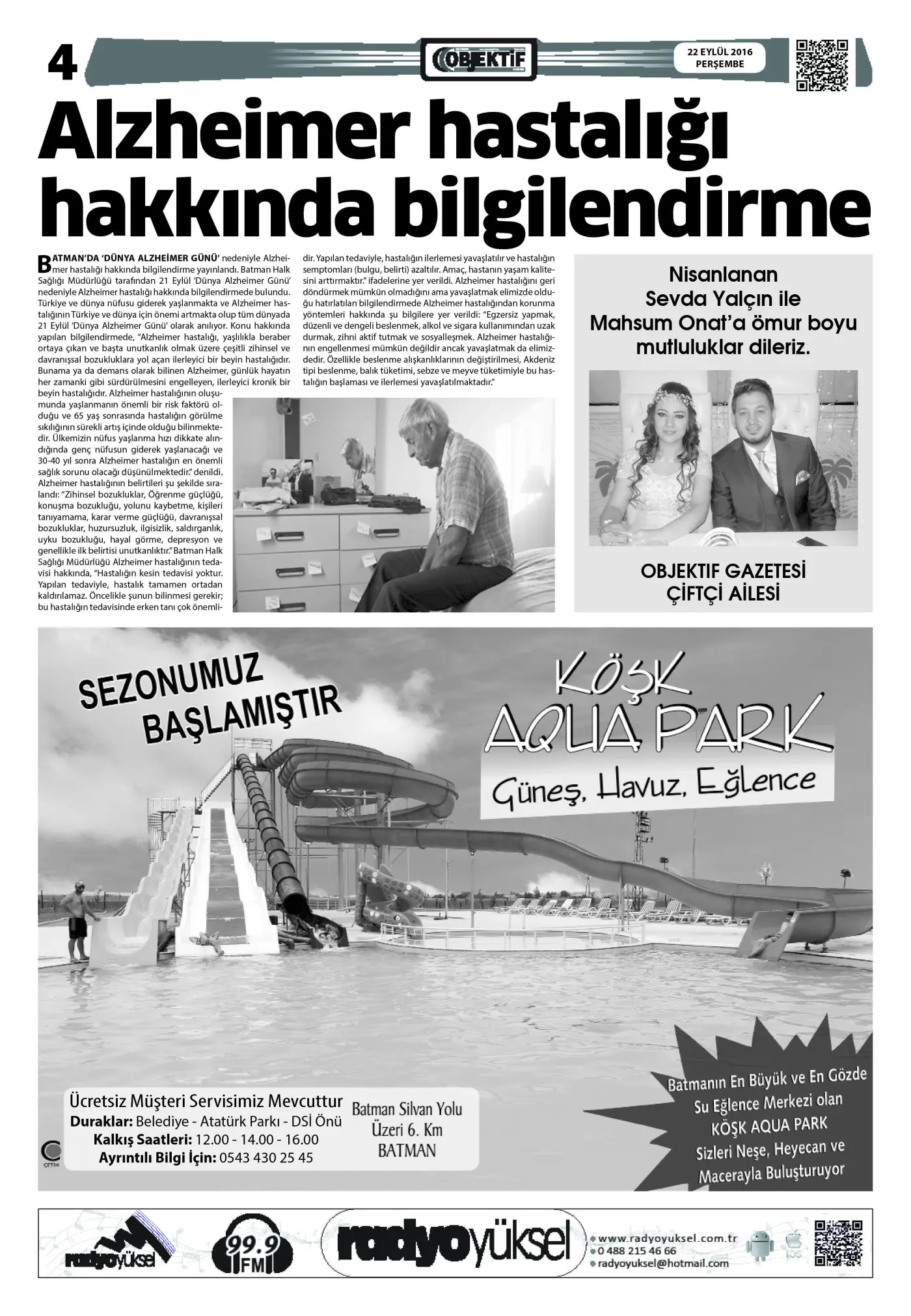 21.09.2016 tarihli sayı, 4. sayfa