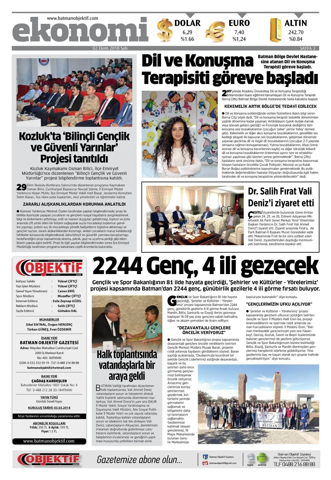 02.10.2018 tarihli sayı, 3. sayfa