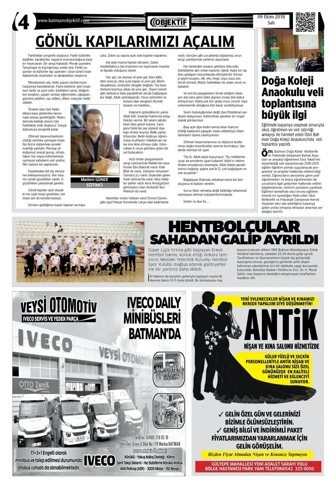 08.10.2018 tarihli sayı, 4. sayfa