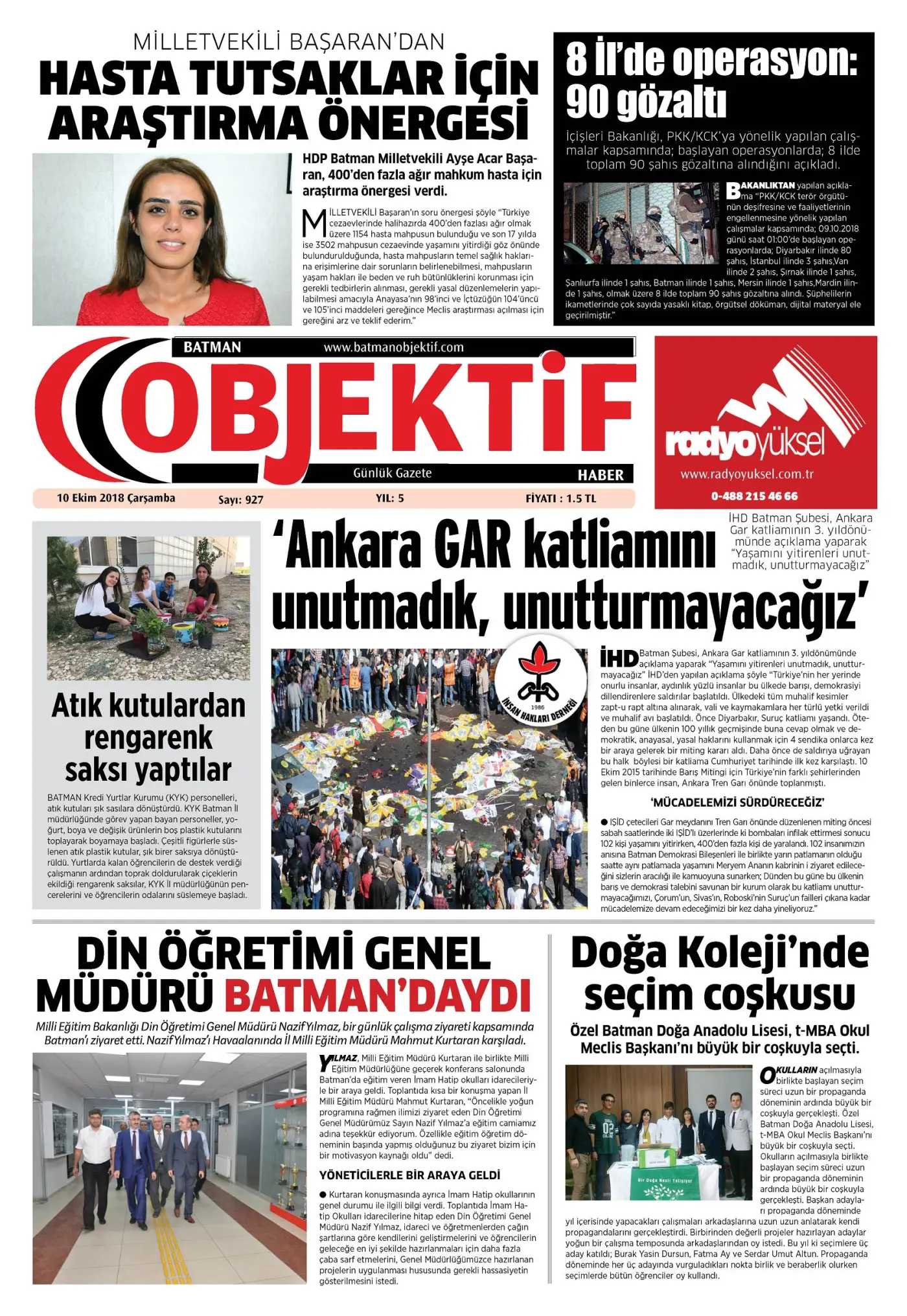 09.10.2018 tarihli sayı, 2. sayfa