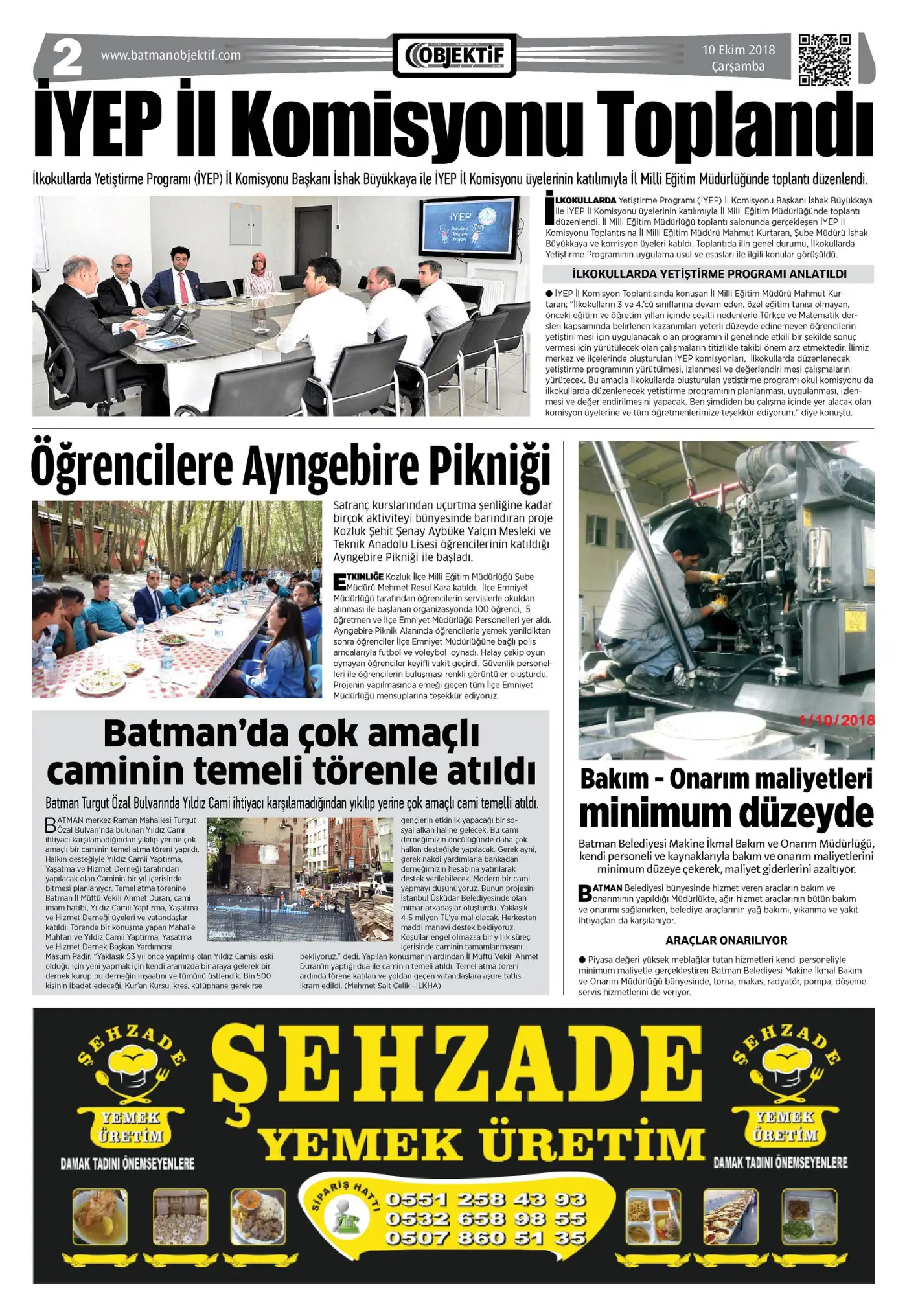 09.10.2018 tarihli sayı, 3. sayfa