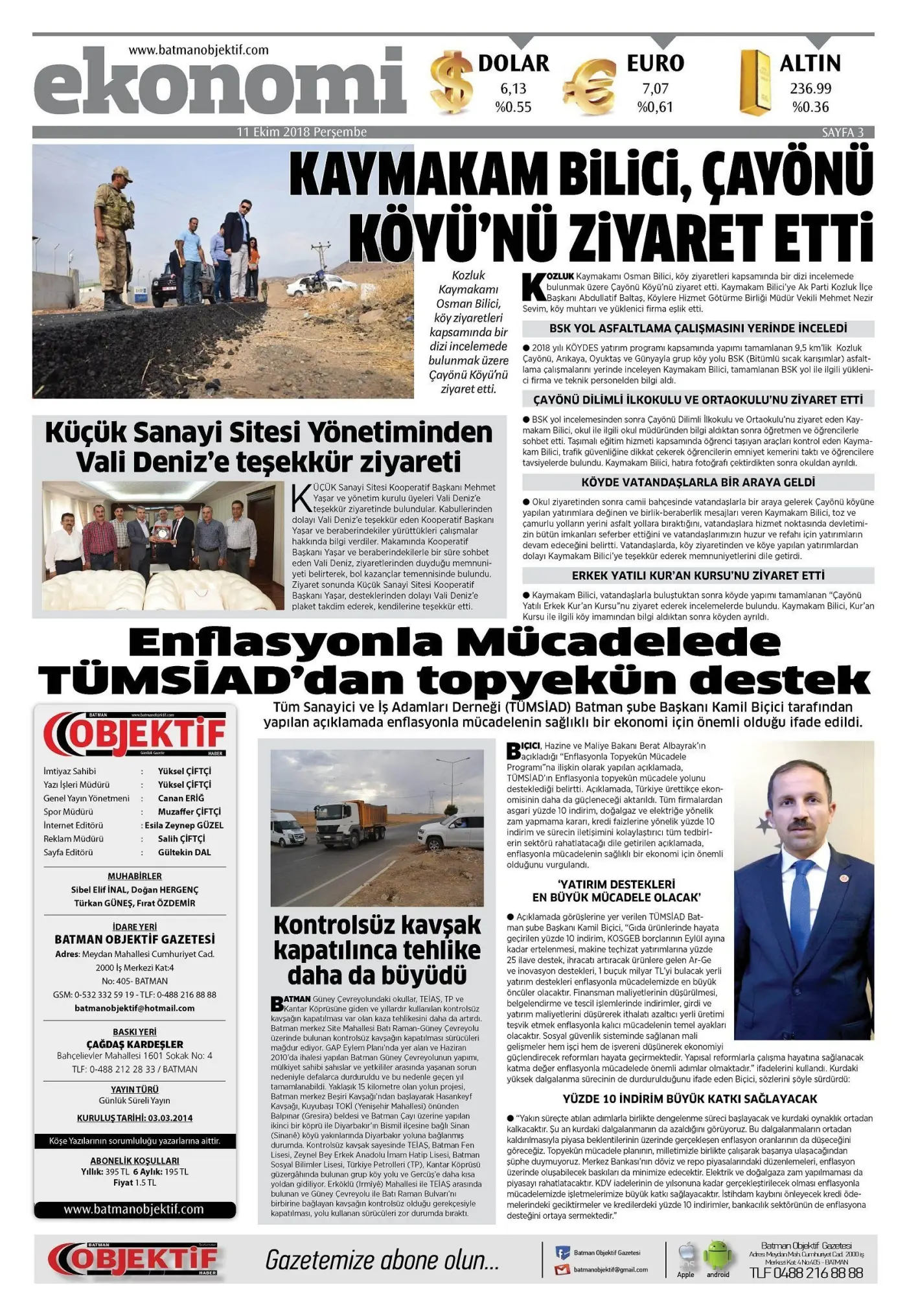 10.10.2018 tarihli sayı, 3. sayfa