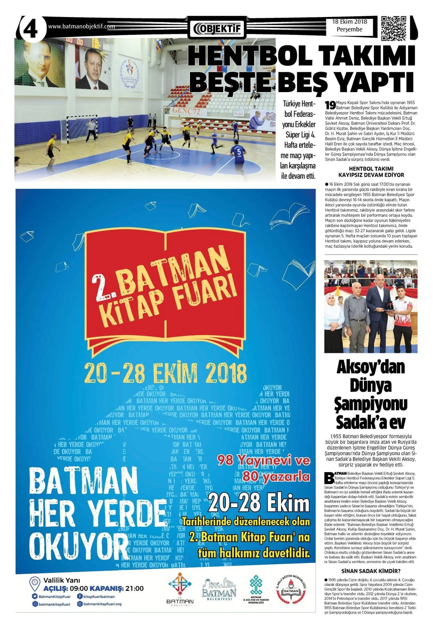 17.10.2018 tarihli sayı, 4. sayfa