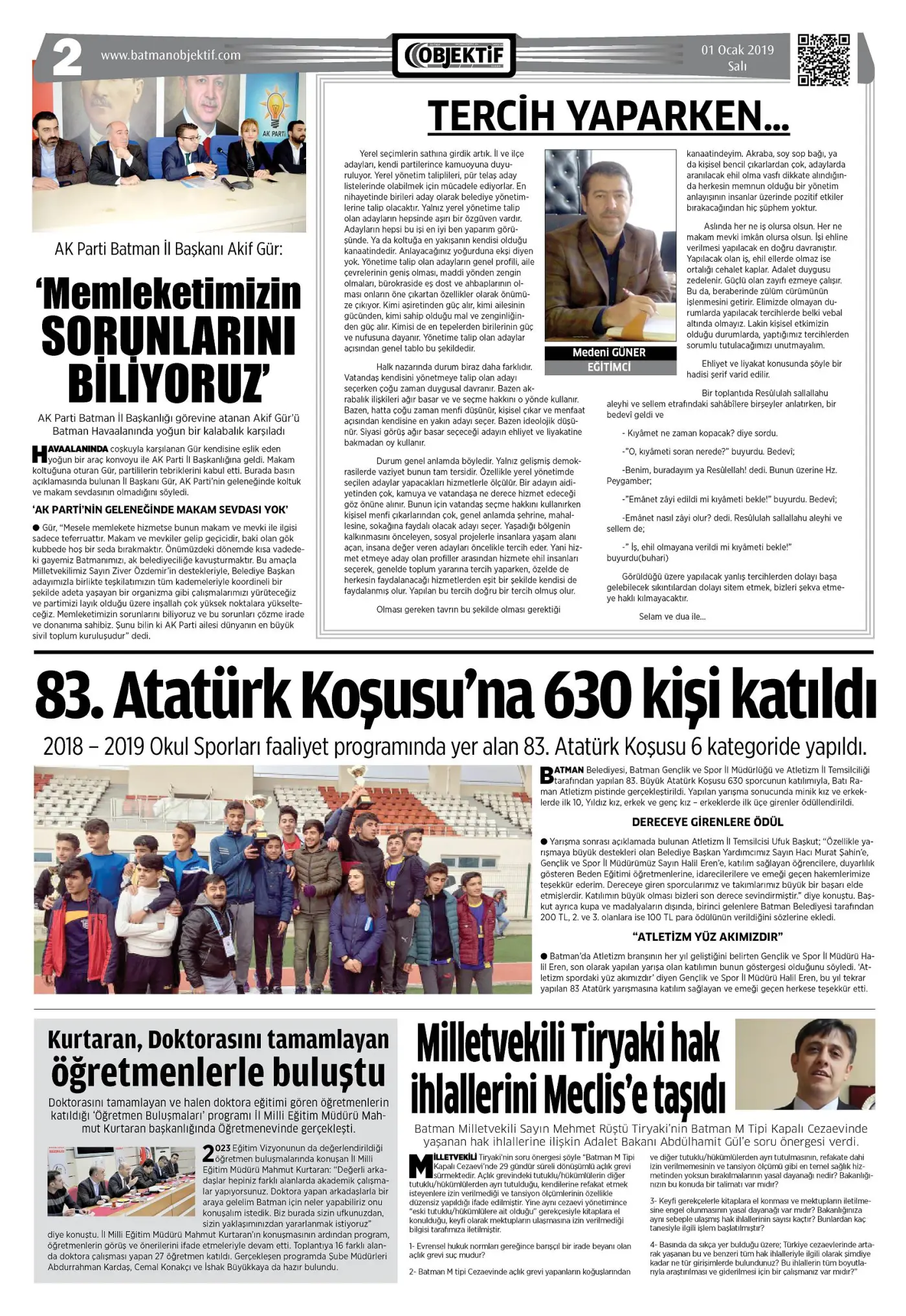 02.01.2019 tarihli sayı, 2. sayfa