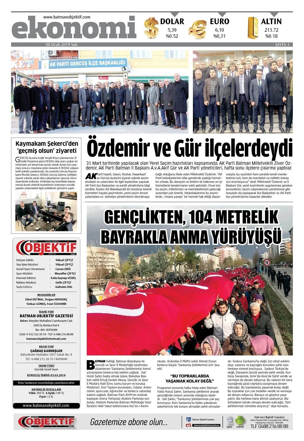 07.01.2019 tarihli sayı, 3. sayfa