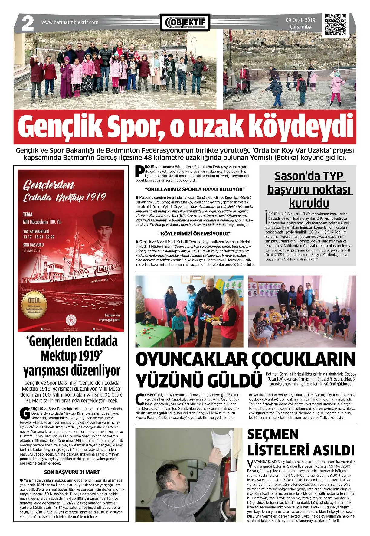 11.01.2019 tarihli sayı, 2. sayfa