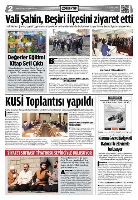 18.02.2019 tarihli sayı, 2. sayfa