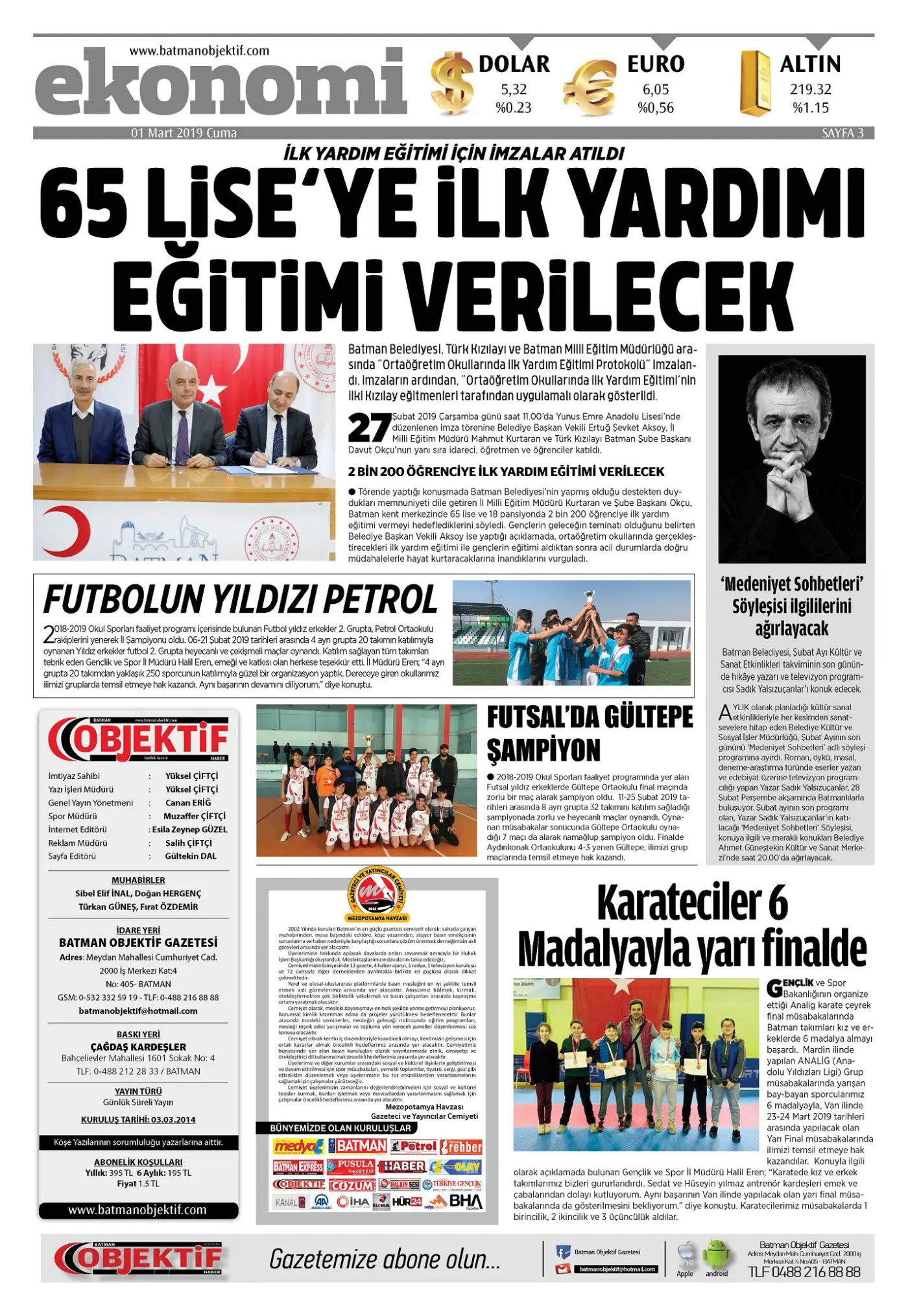 28.02.2019 tarihli sayı, 3. sayfa