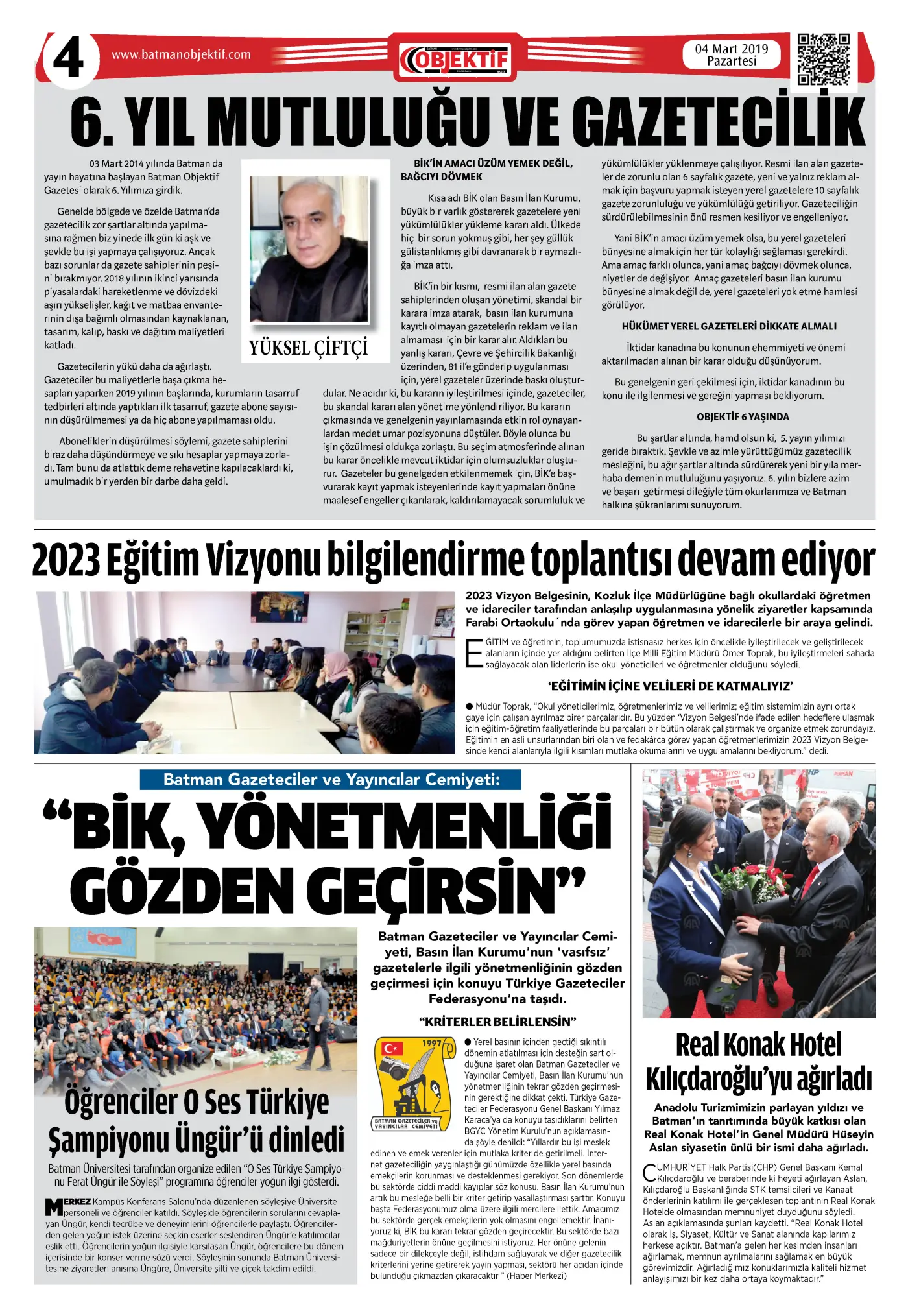 04.03.2019 tarihli sayı, 4. sayfa