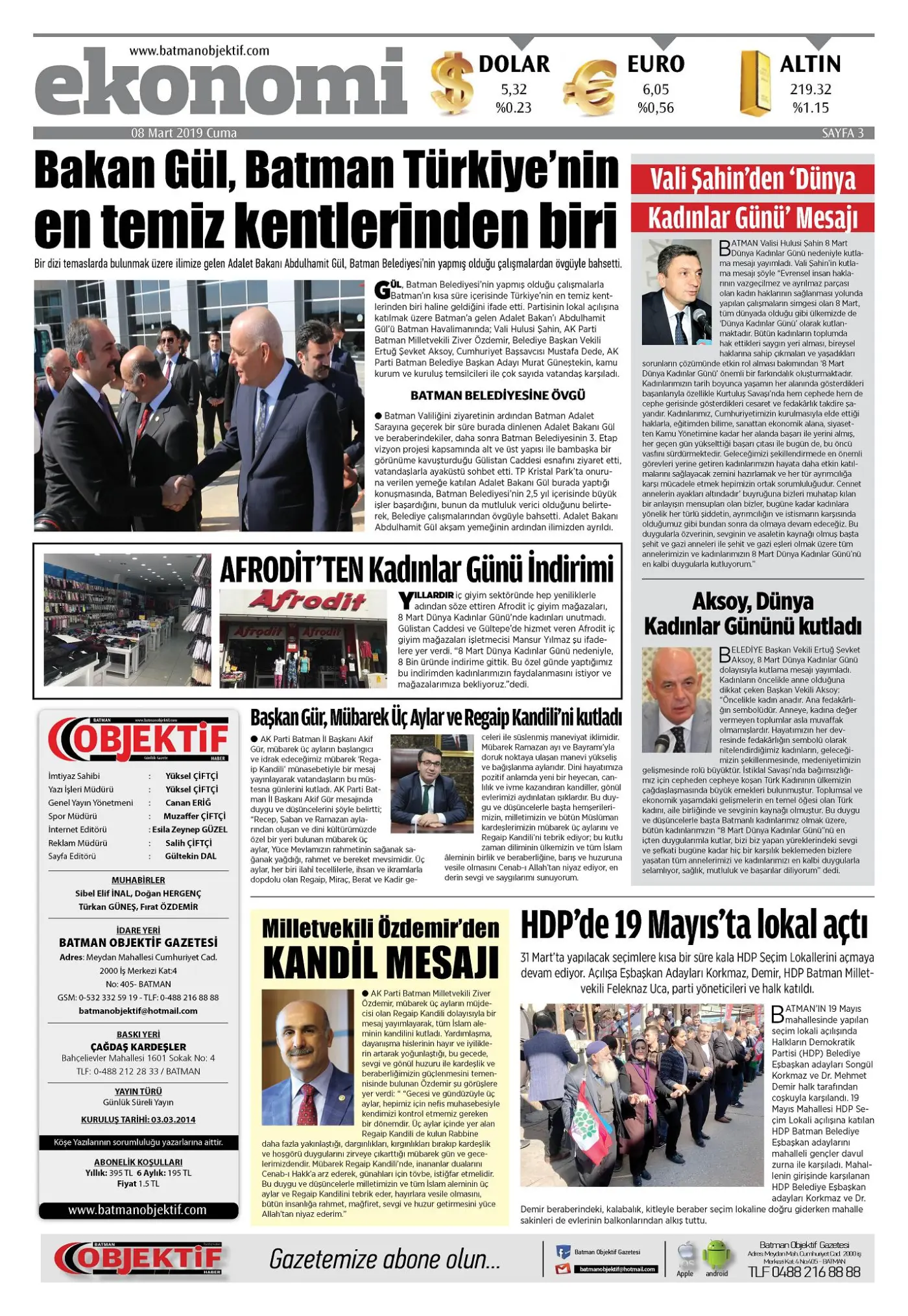 07.03.2019 tarihli sayı, 3. sayfa
