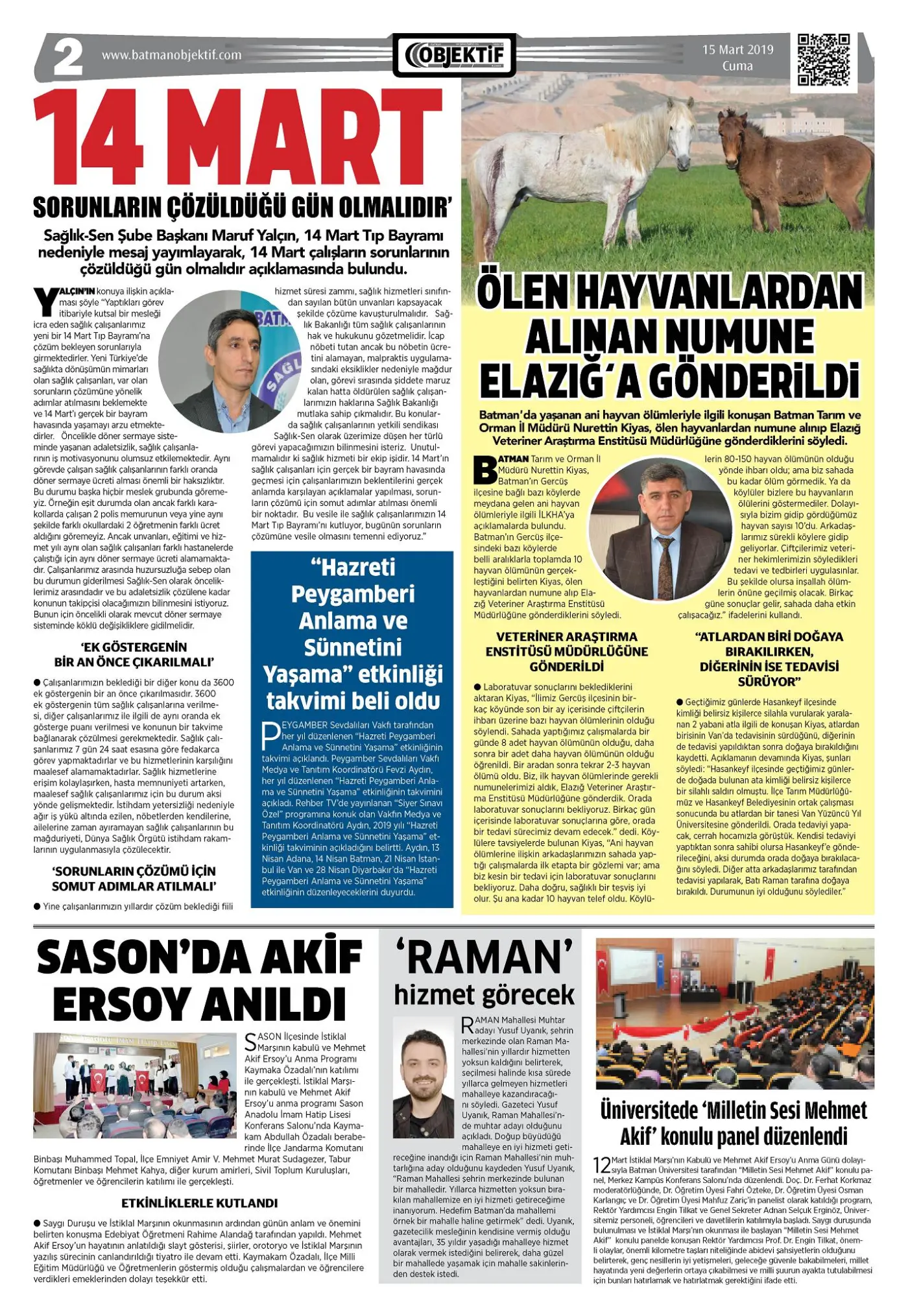 14.03.2019 tarihli sayı, 2. sayfa