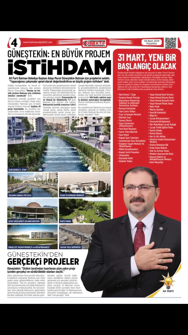 17.03.2019 tarihli sayı, 1. sayfa