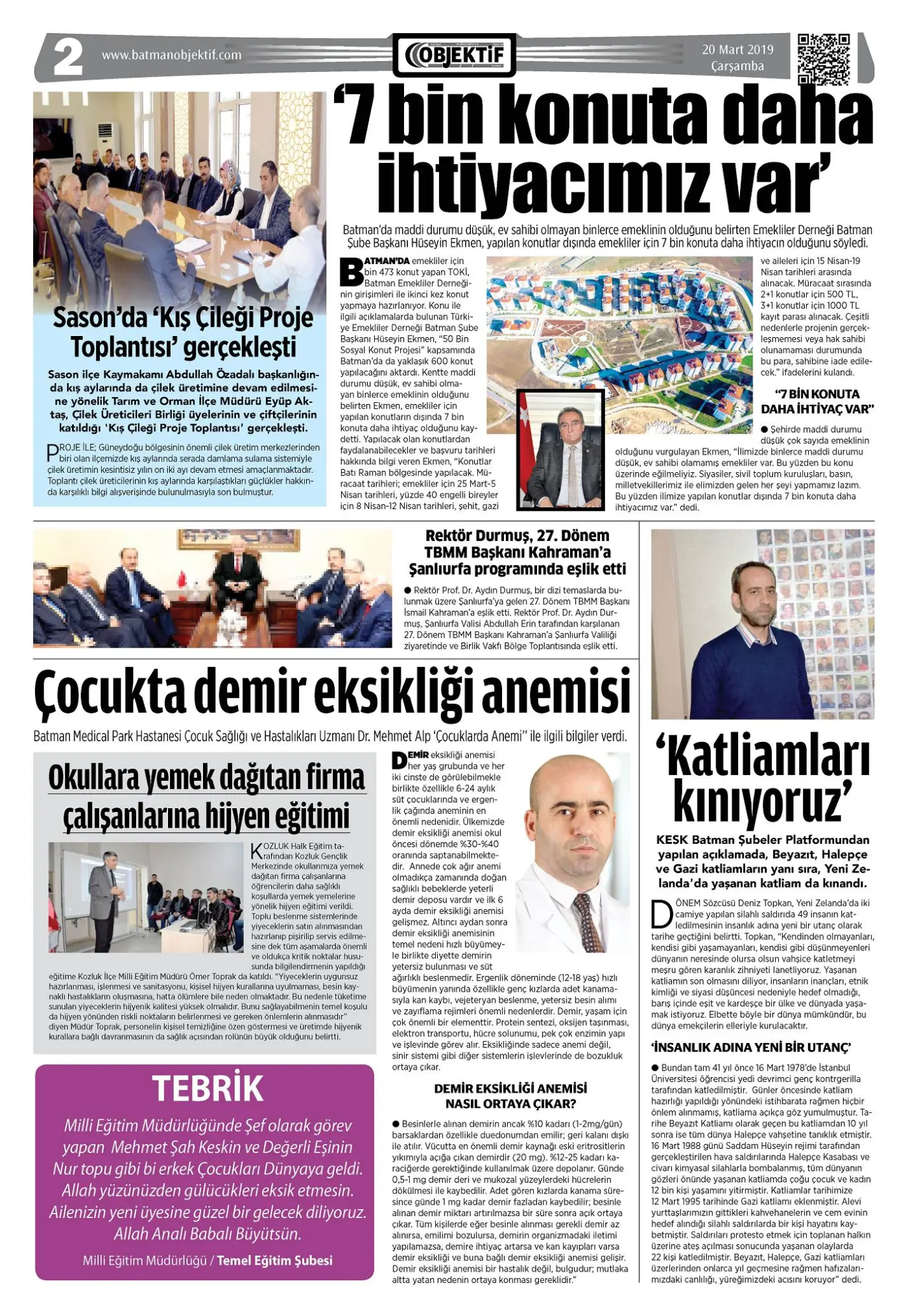 19.03.2019 tarihli sayı, 2. sayfa