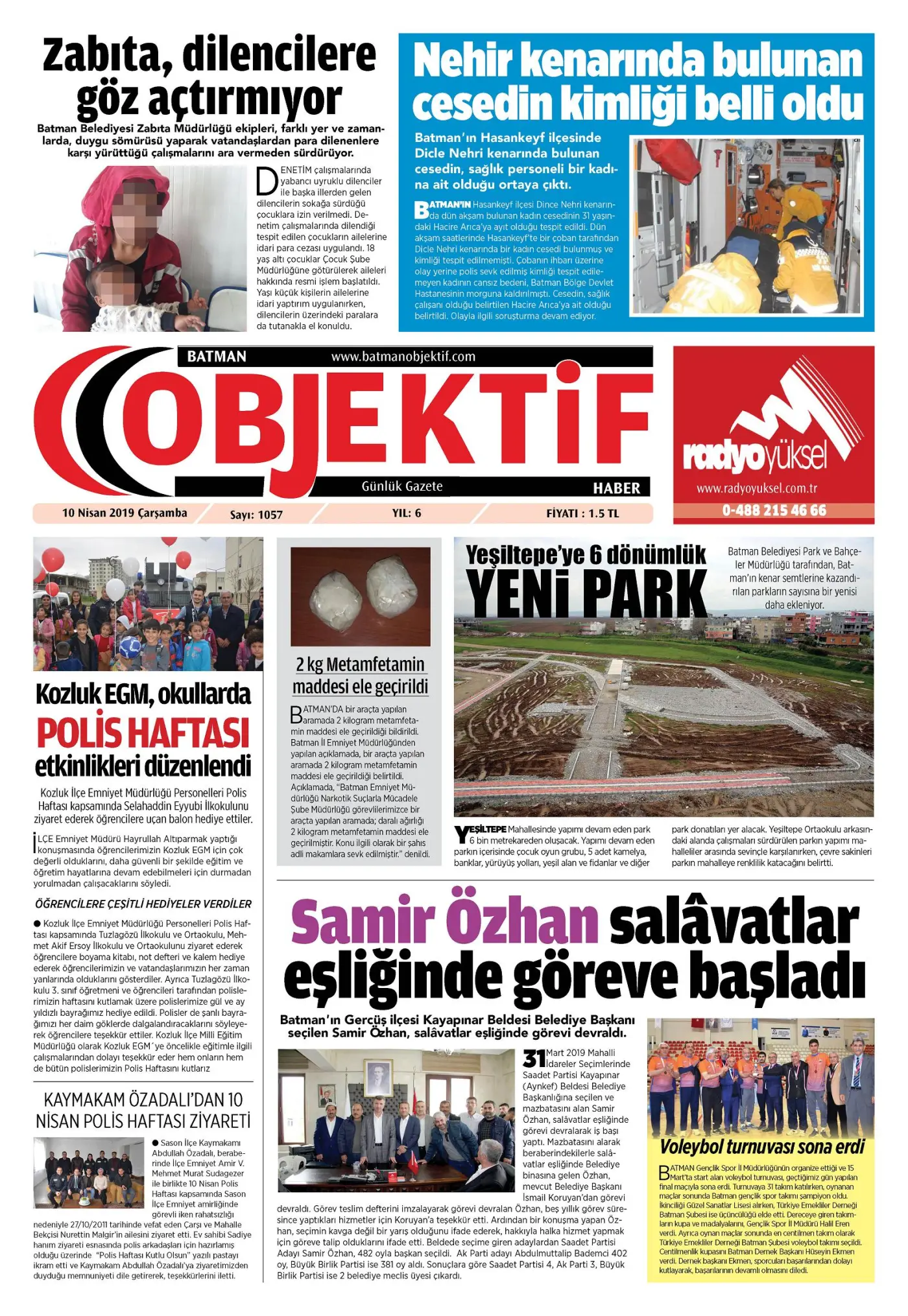 09.04.2019 tarihli sayı, 1. sayfa