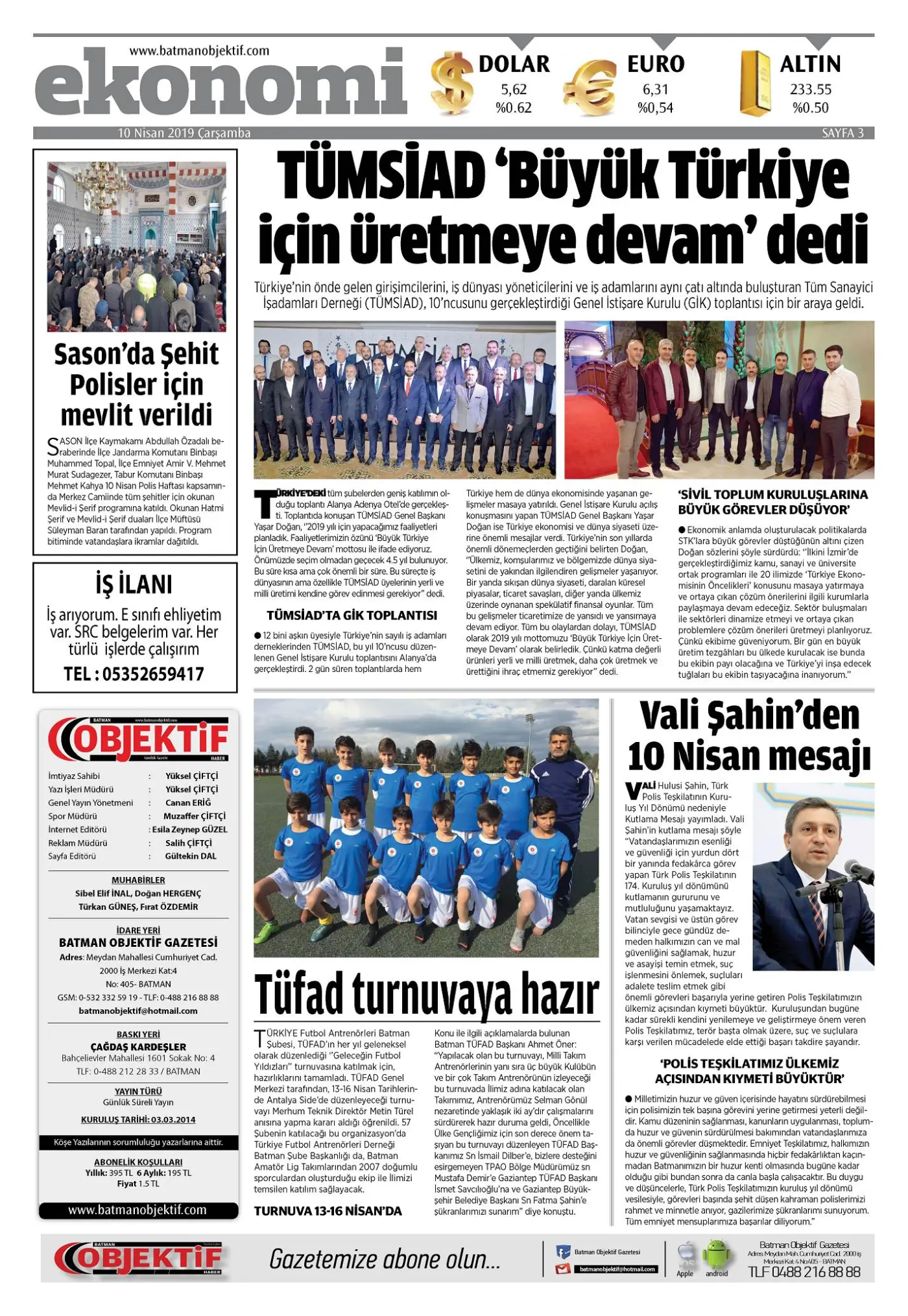 09.04.2019 tarihli sayı, 3. sayfa