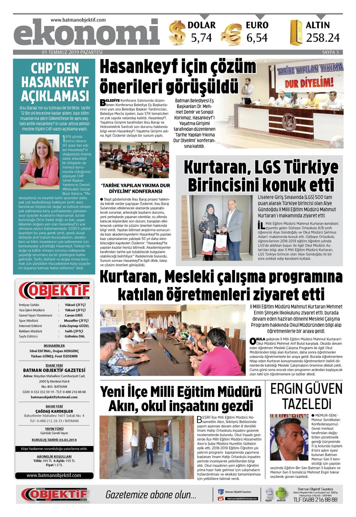 30.06.2019 tarihli sayı, 3. sayfa