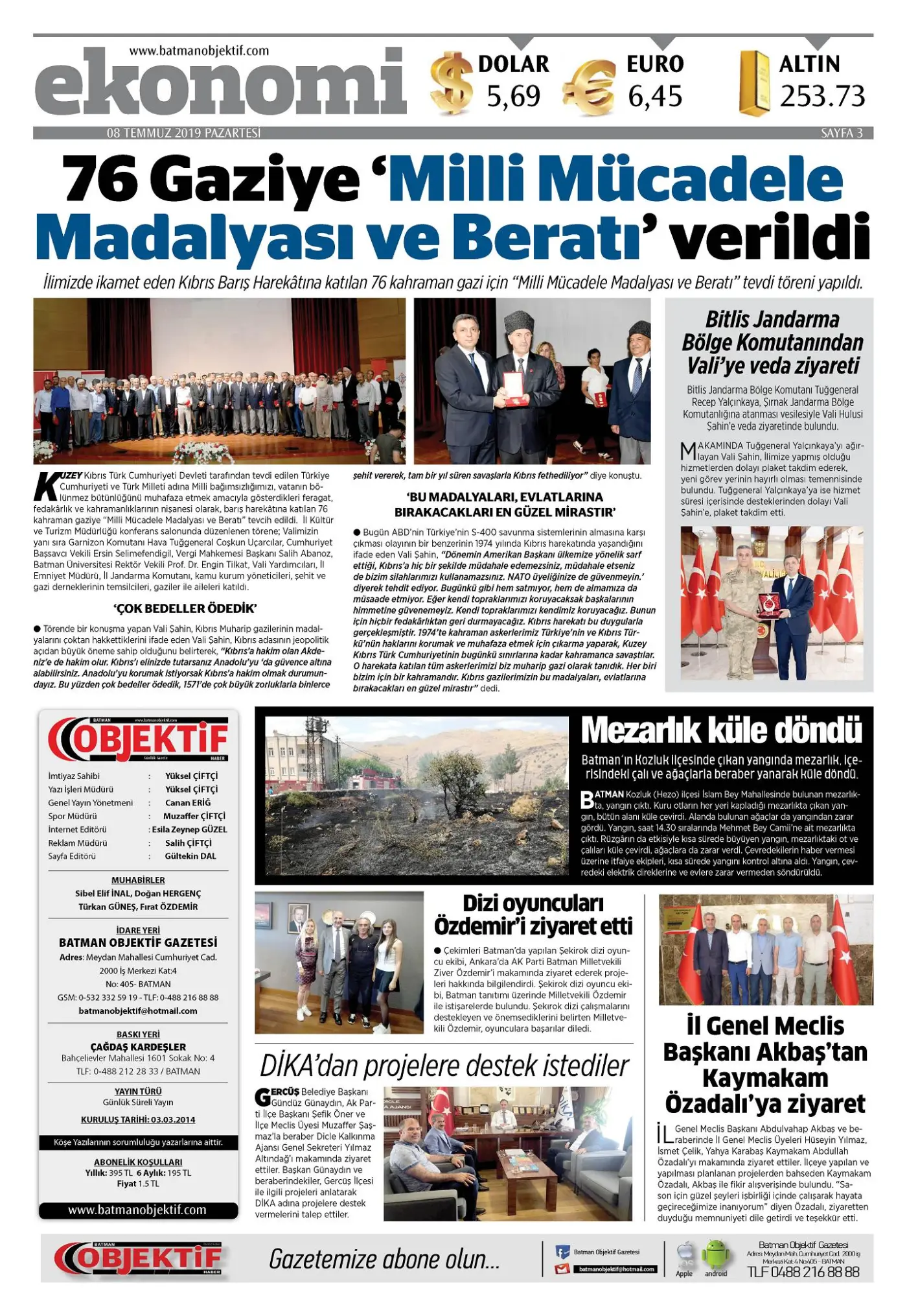 07.07.2019 tarihli sayı, 3. sayfa
