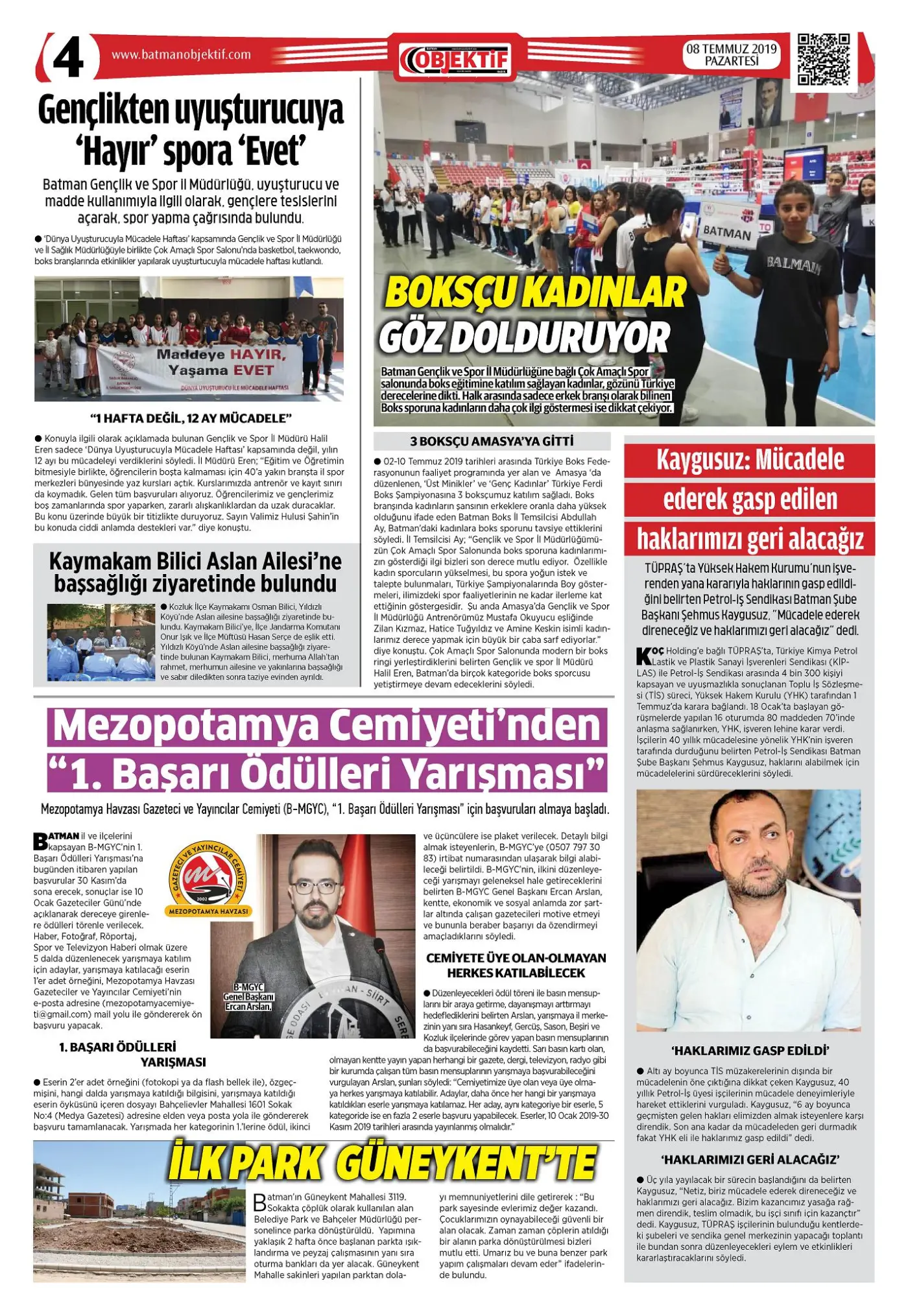 07.07.2019 tarihli sayı, 4. sayfa