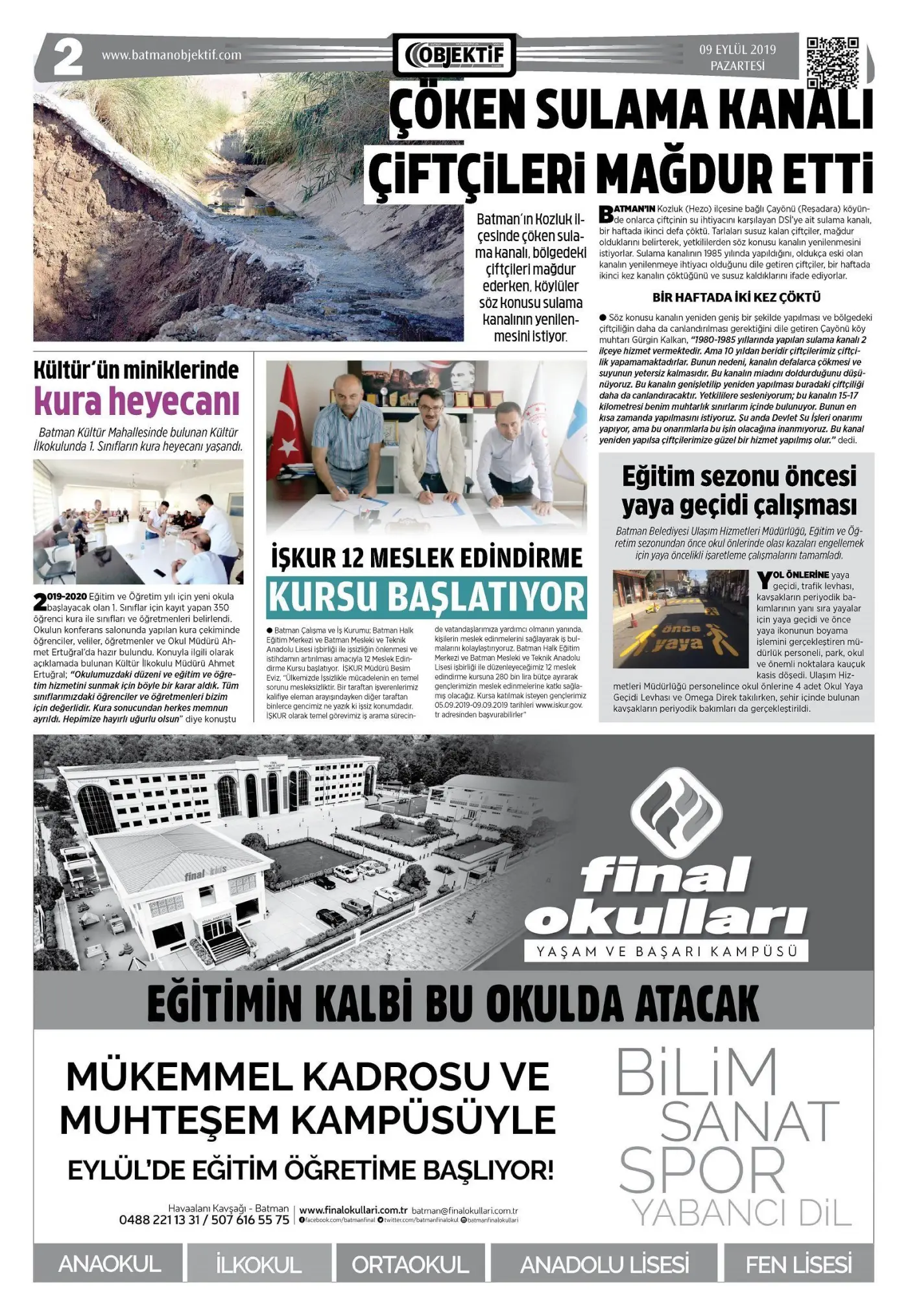 08.09.2019 tarihli sayı, 2. sayfa