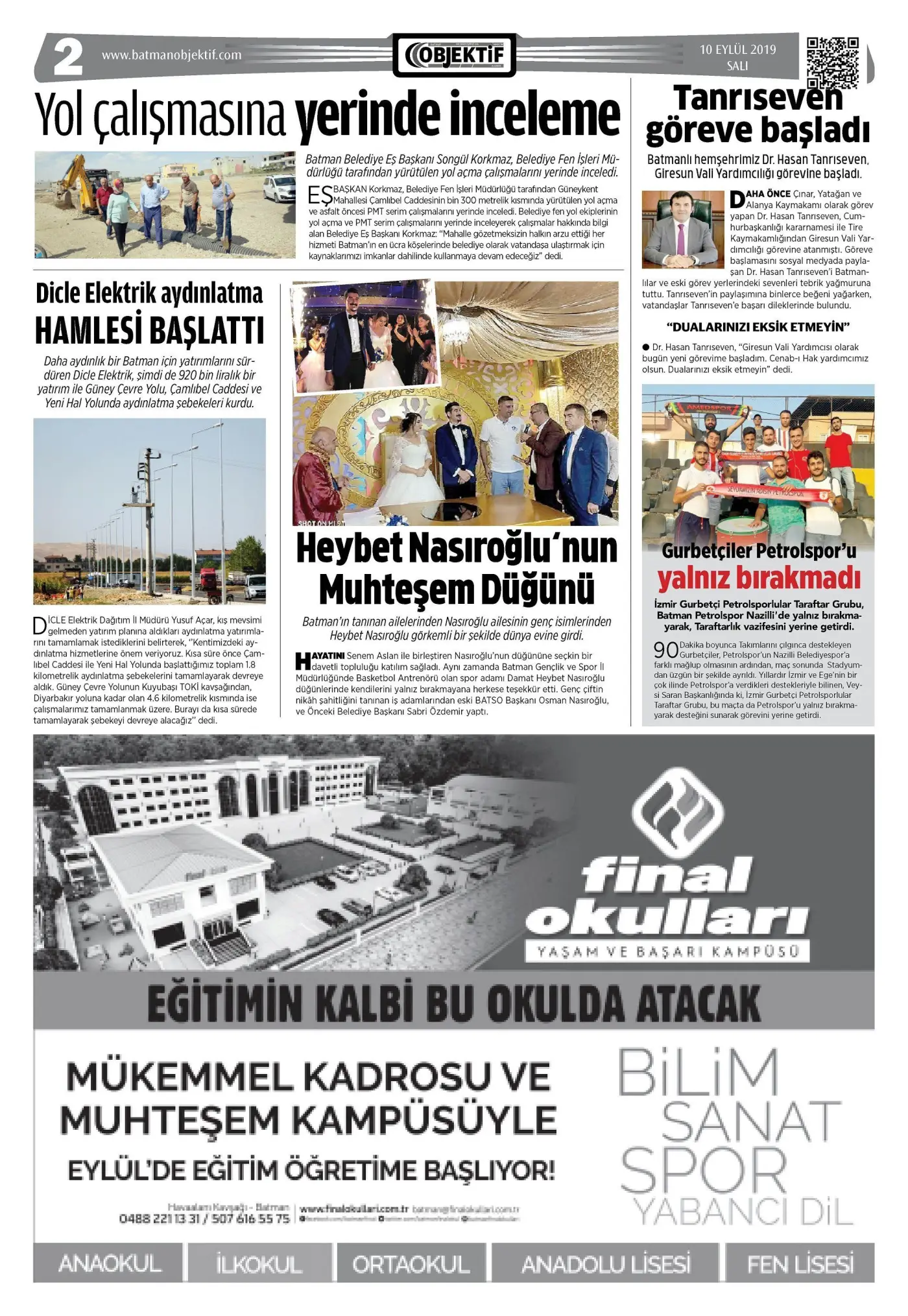 09.09.2019 tarihli sayı, 2. sayfa