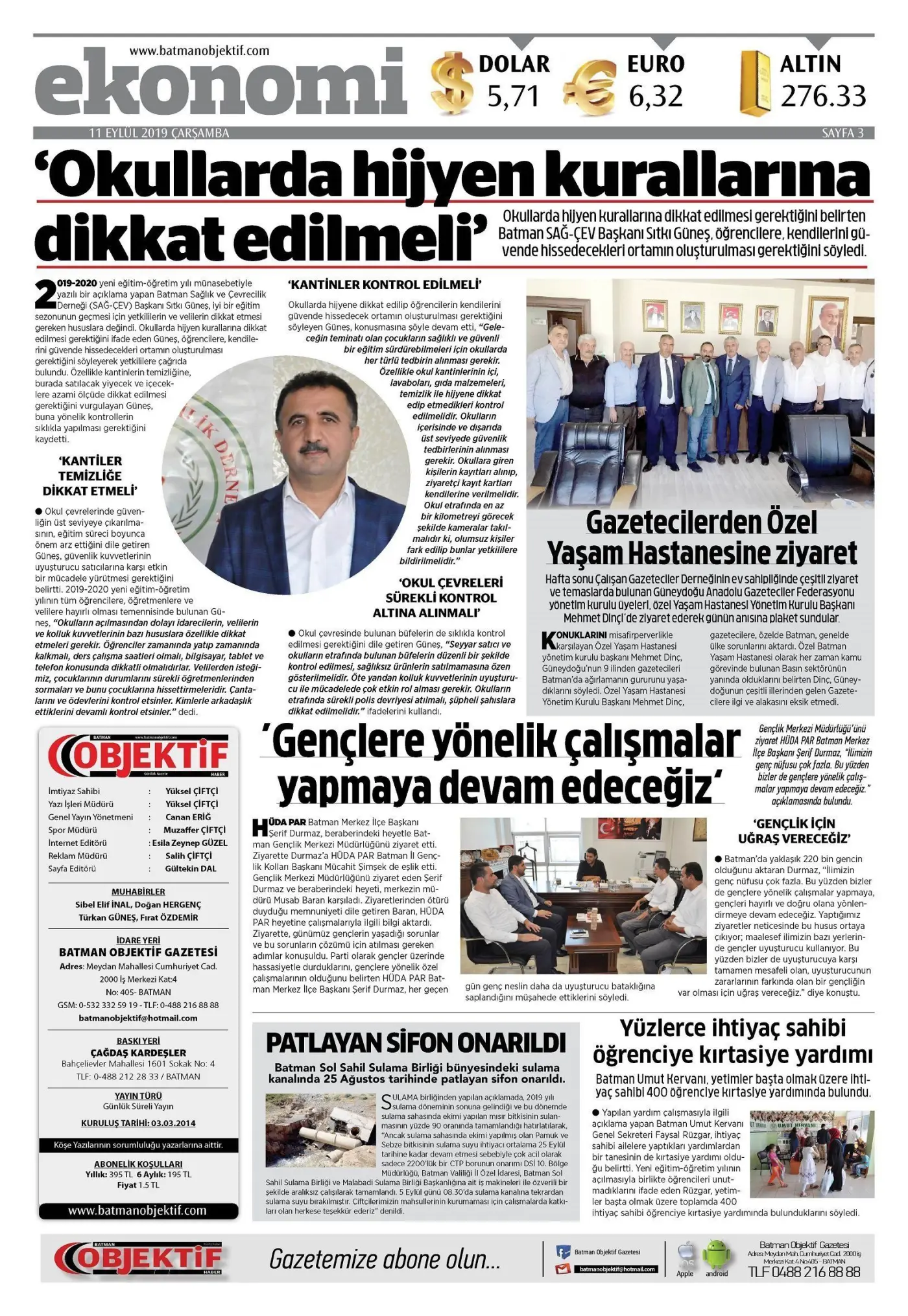 10.09.2019 tarihli sayı, 3. sayfa