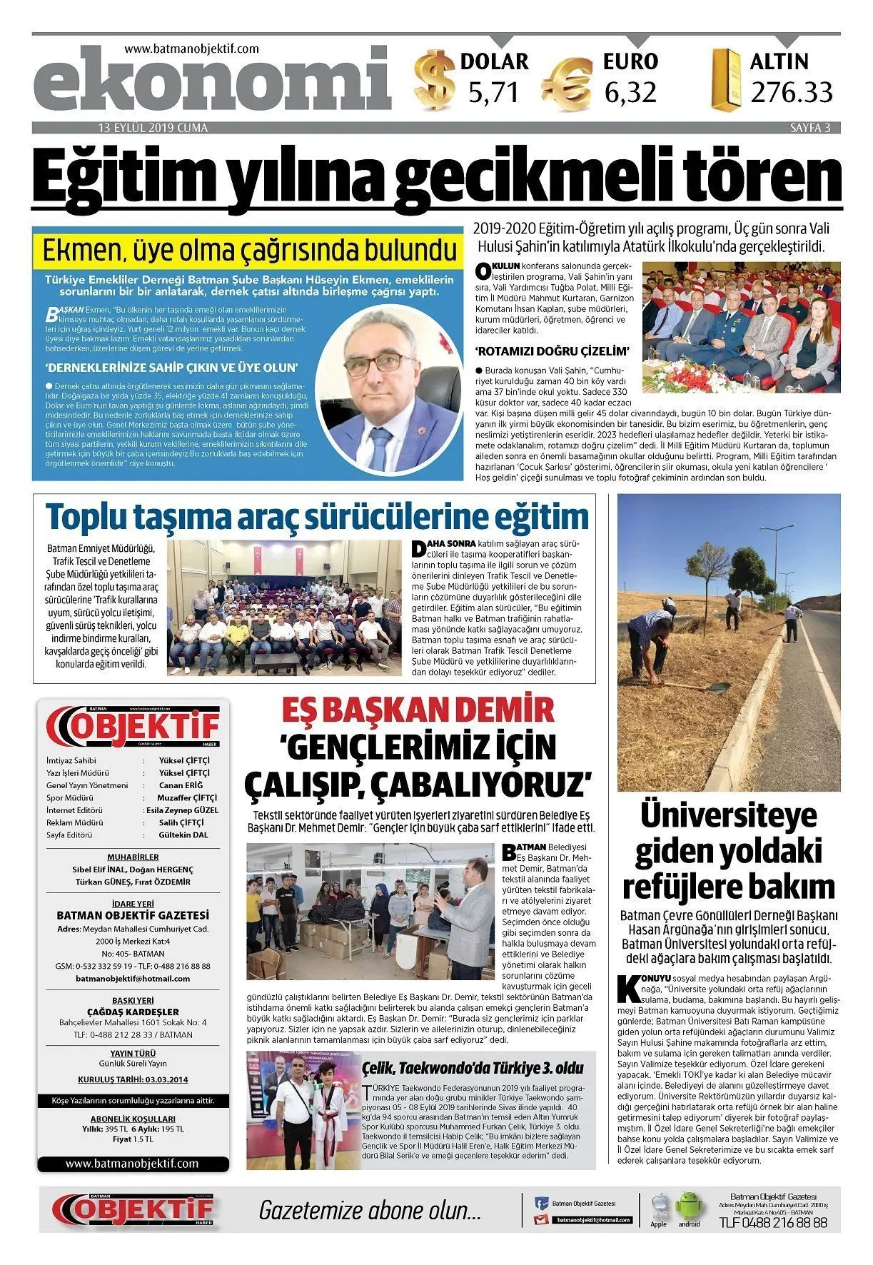 15.09.2019 tarihli sayı, 2. sayfa