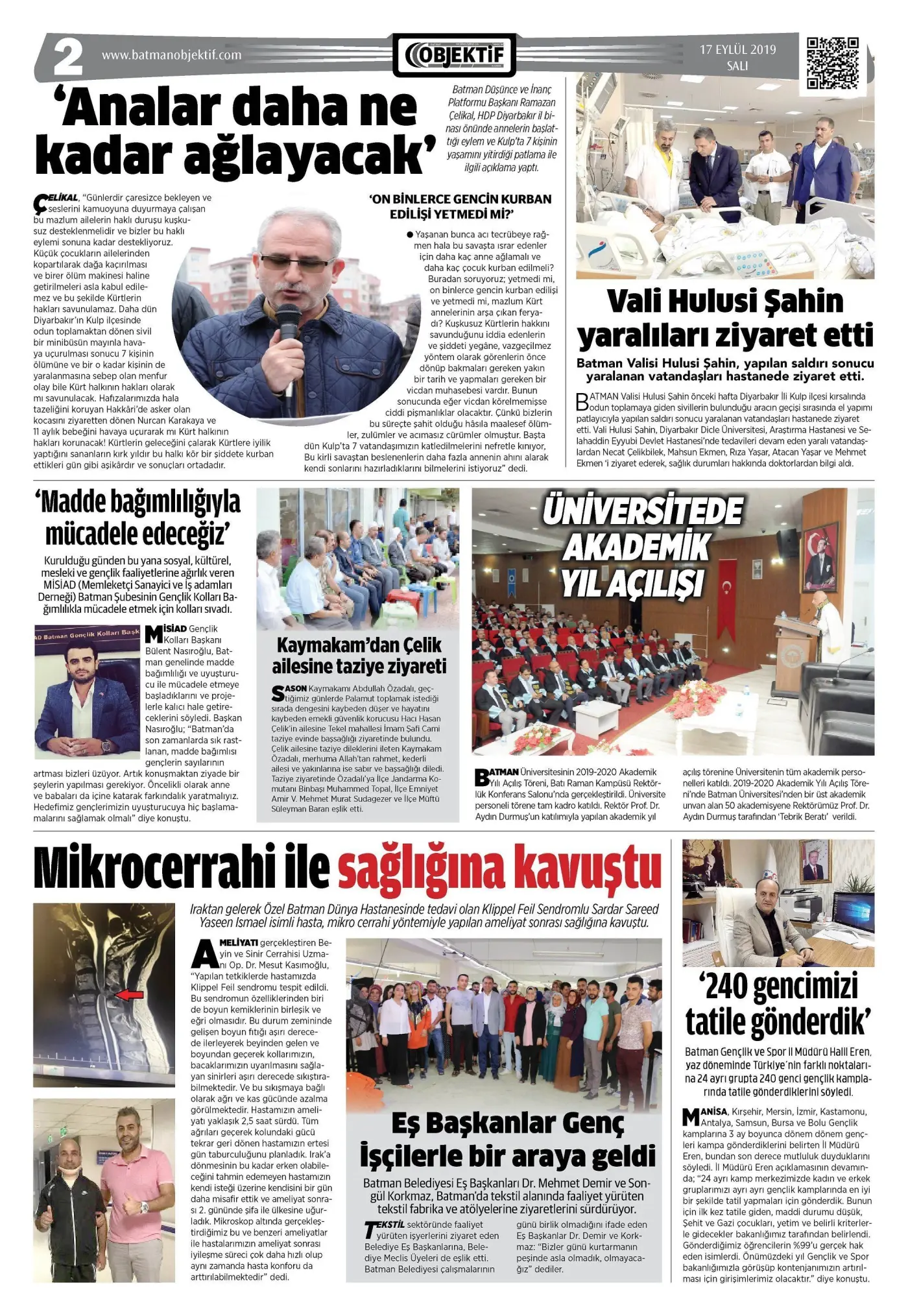 16.09.2019 tarihli sayı, 2. sayfa
