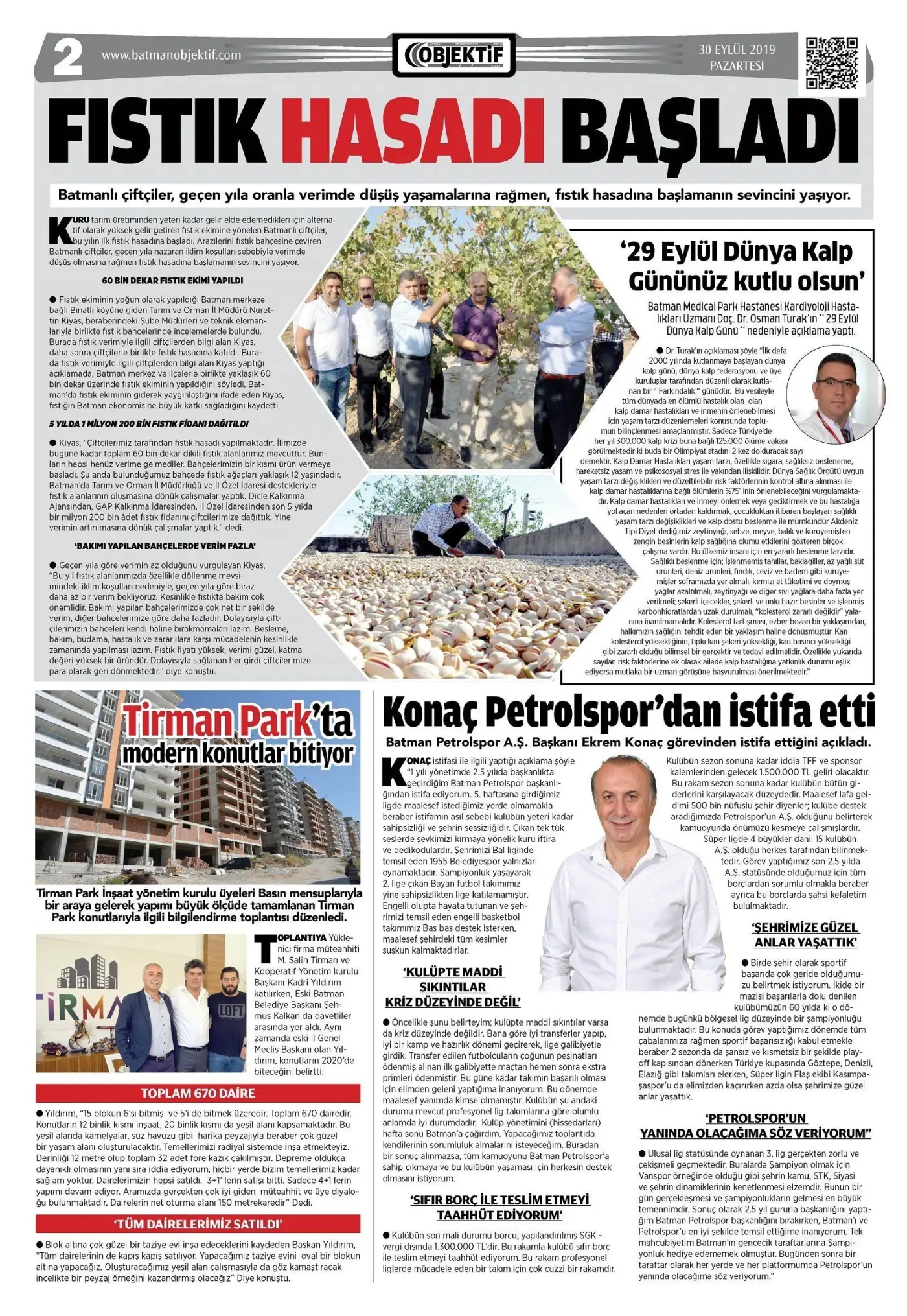 29.09.2019 tarihli sayı, 2. sayfa