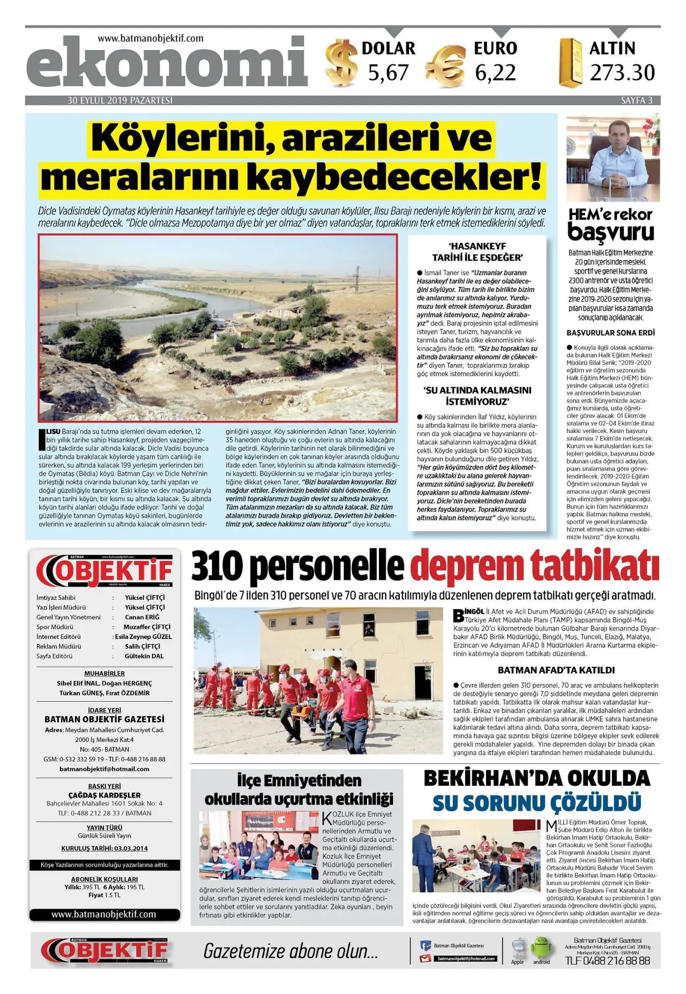 29.09.2019 tarihli sayı, 3. sayfa