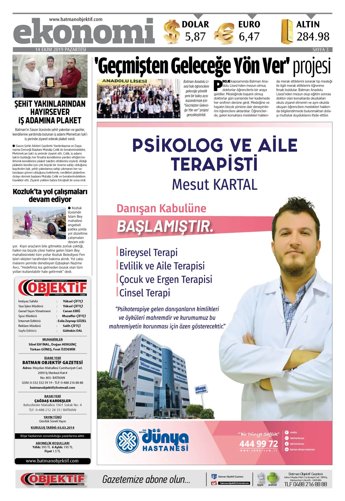13.10.2019 tarihli sayı, 3. sayfa