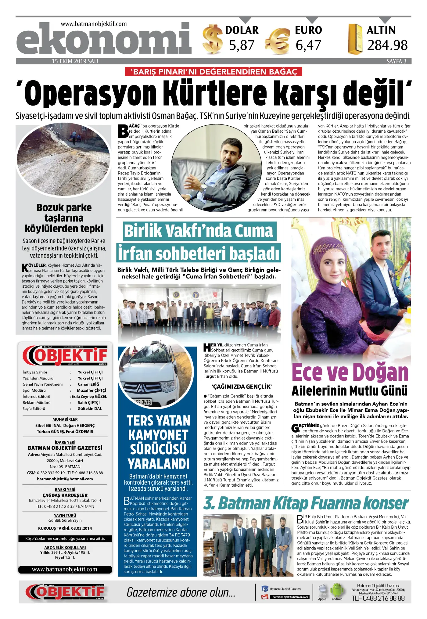14.10.2019 tarihli sayı, 3. sayfa