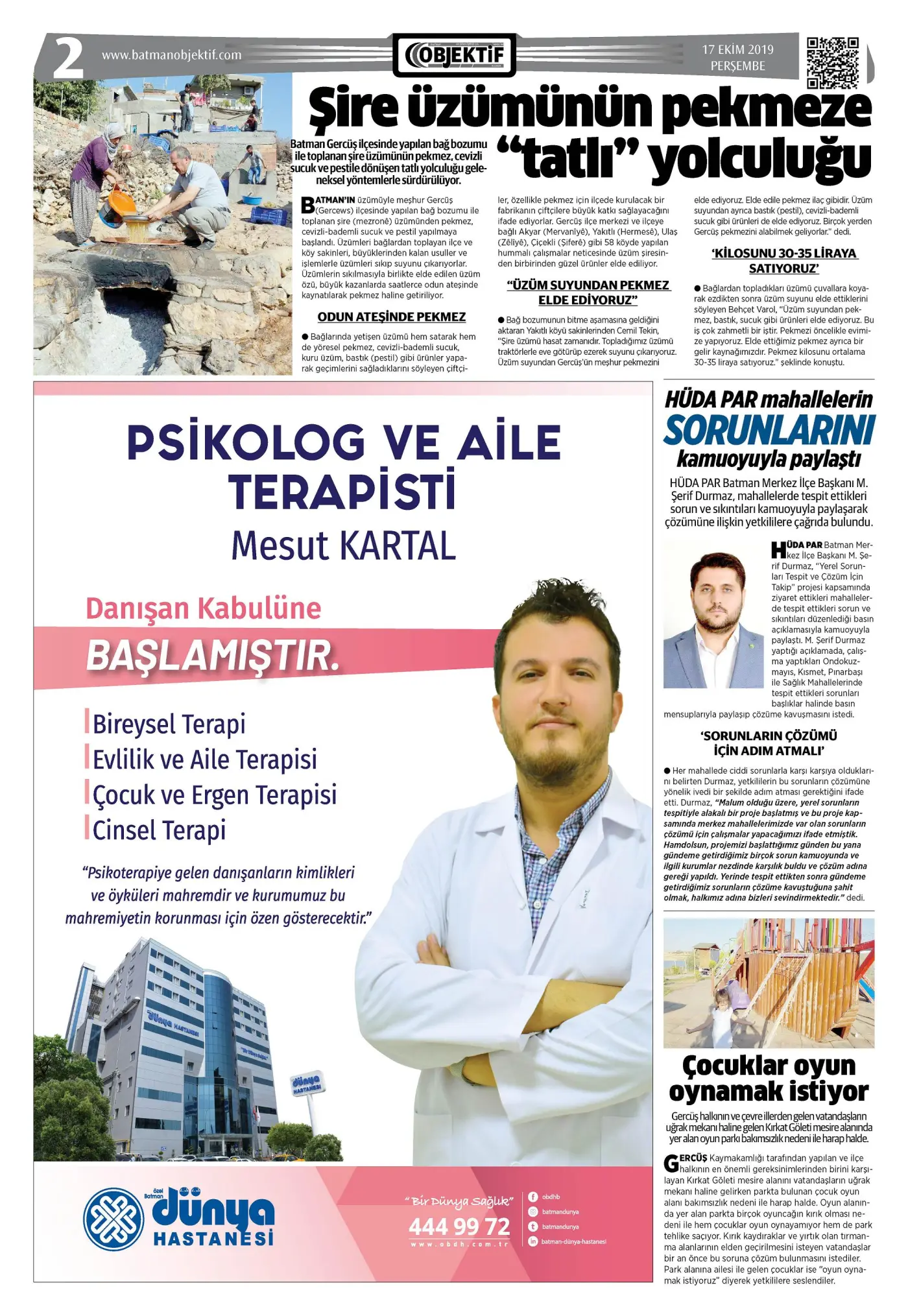 17.10.2019 tarihli sayı, 2. sayfa