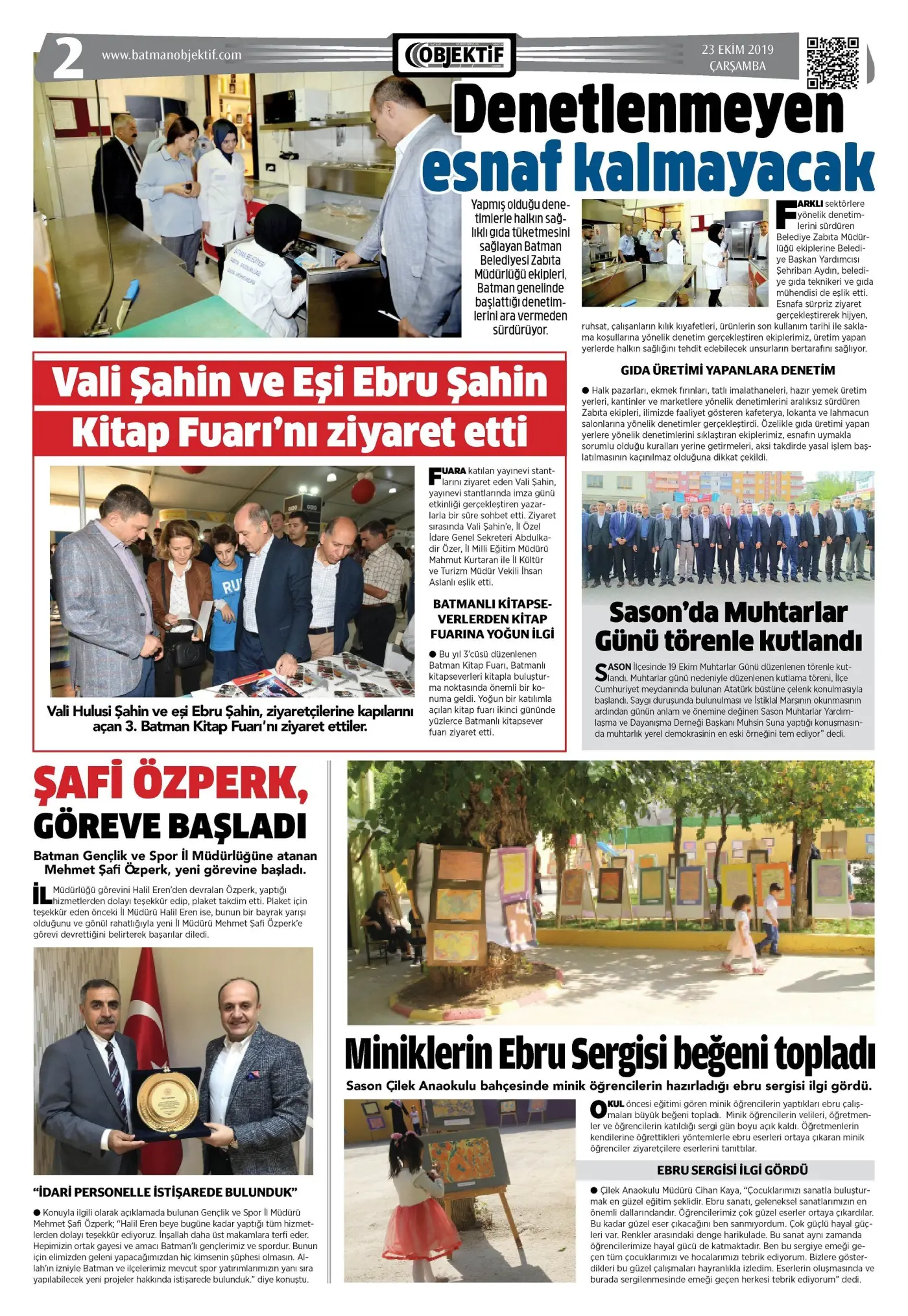 23.10.2019 tarihli sayı, 2. sayfa