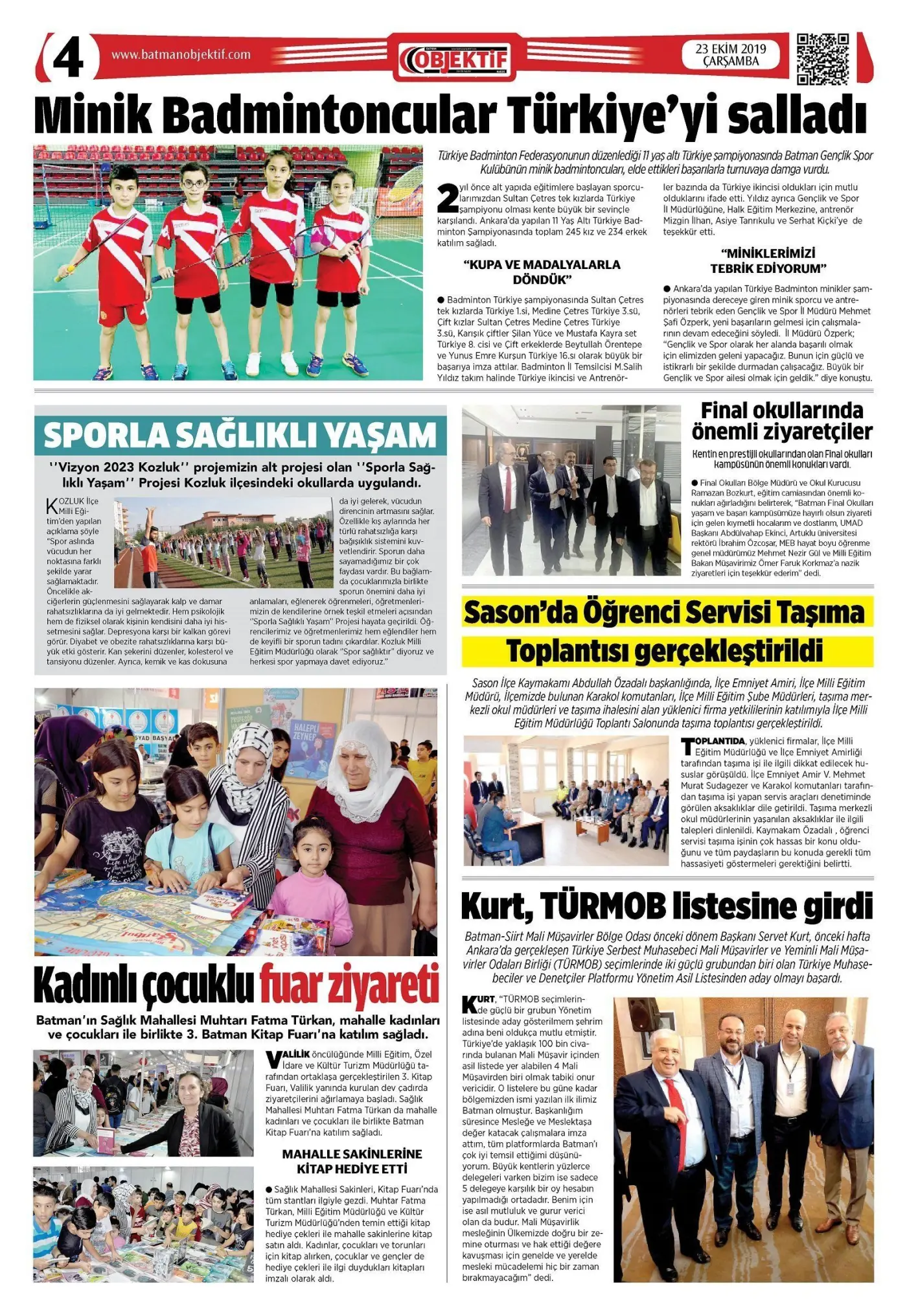 23.10.2019 tarihli sayı, 4. sayfa