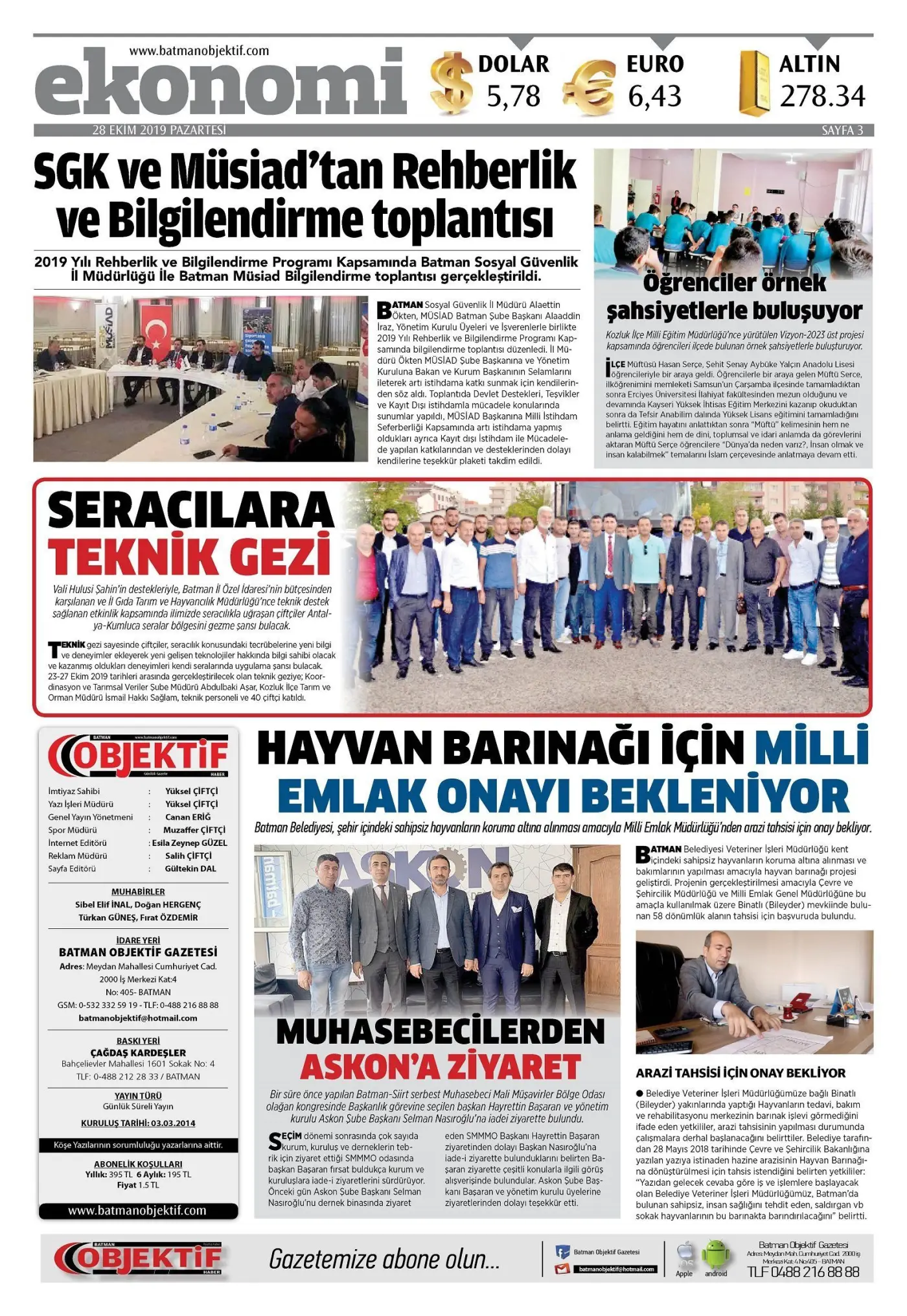 27.10.2019 tarihli sayı, 3. sayfa
