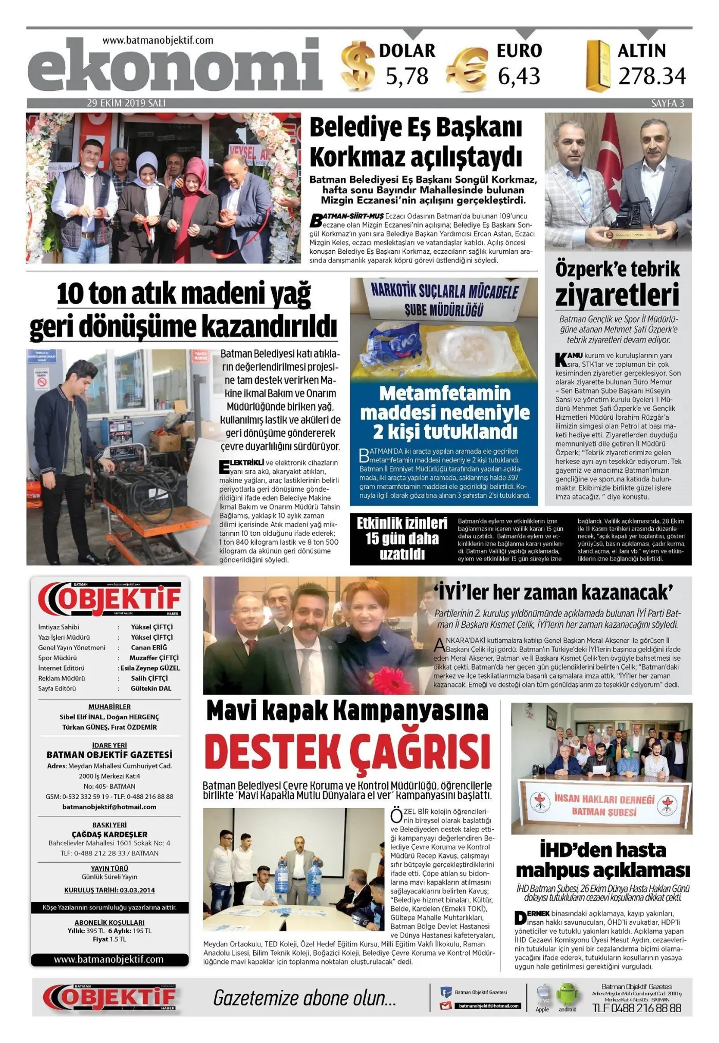 28.10.2019 tarihli sayı, 3. sayfa