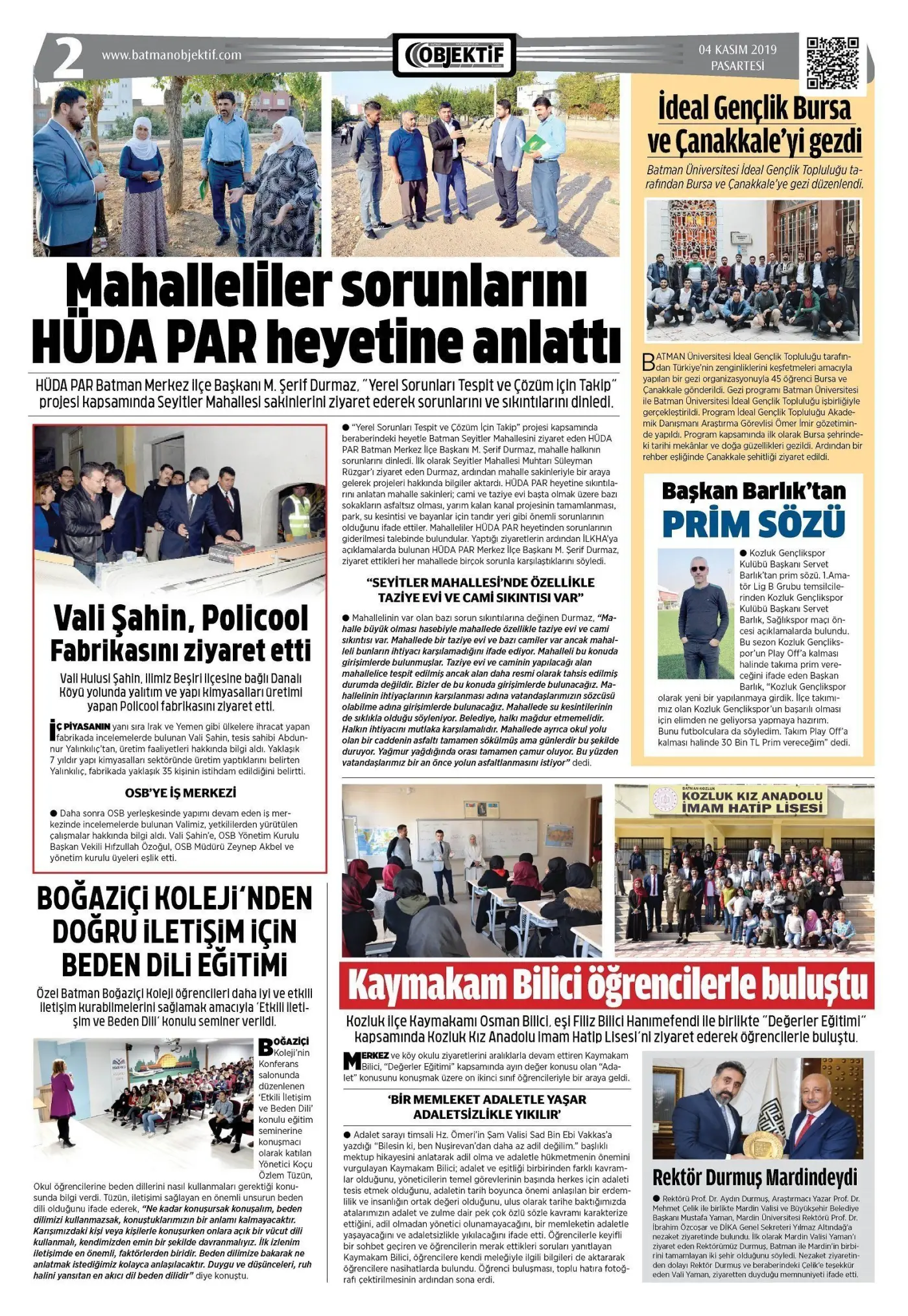 04.11.2019 tarihli sayı, 2. sayfa