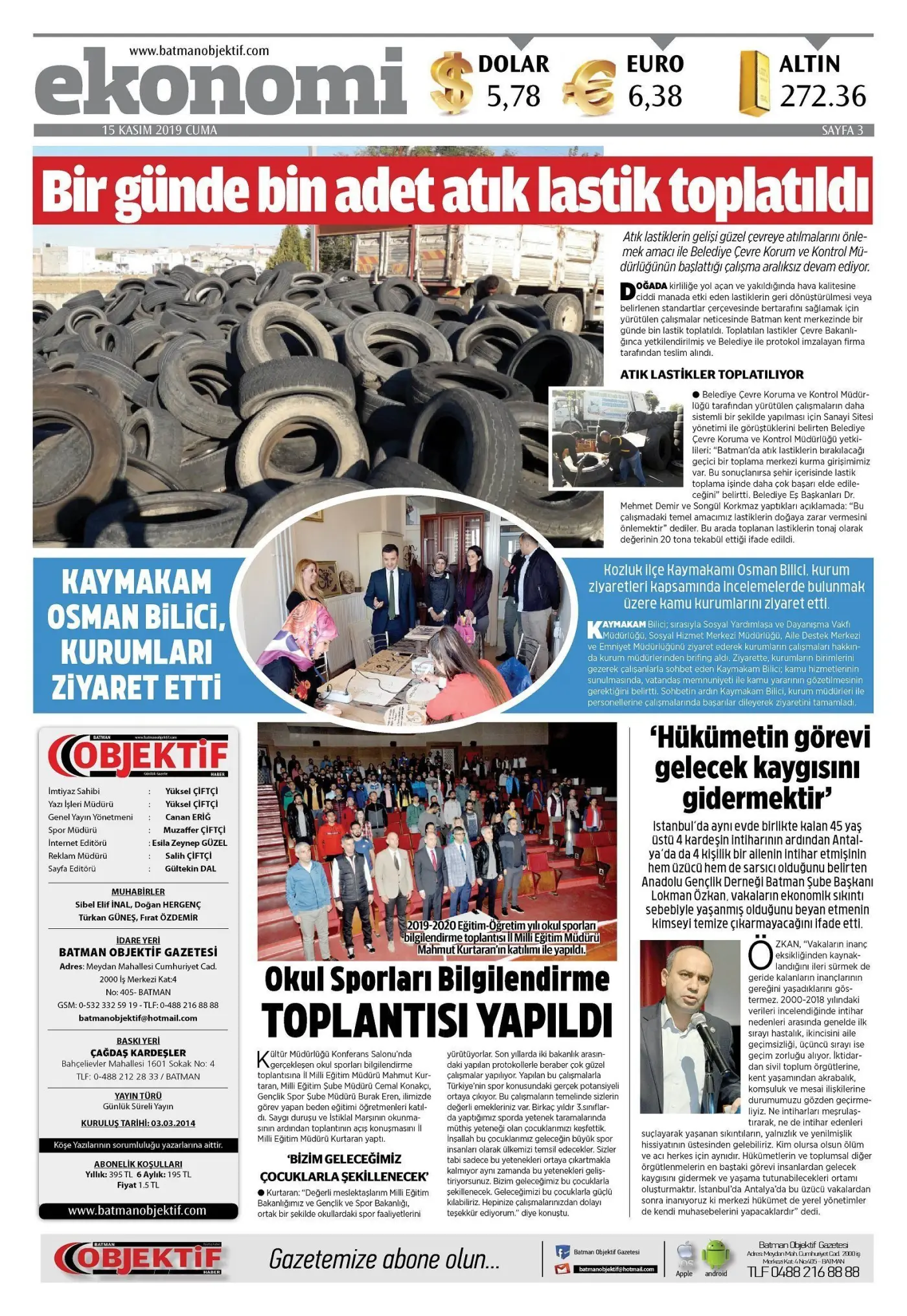 15.11.2019 tarihli sayı, 3. sayfa
