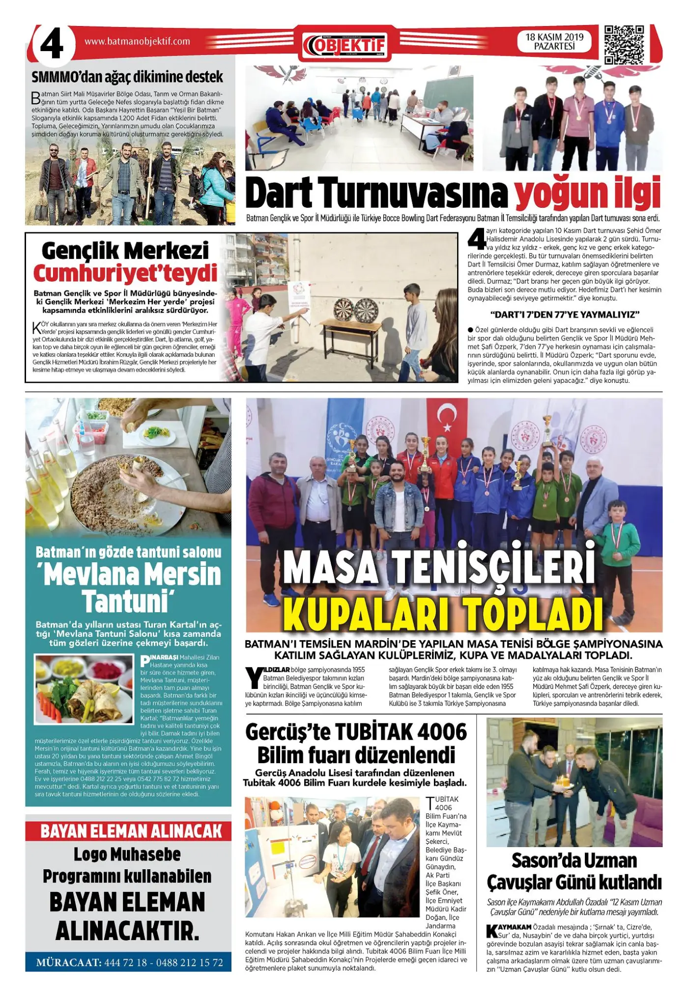17.11.2019 tarihli sayı, 4. sayfa